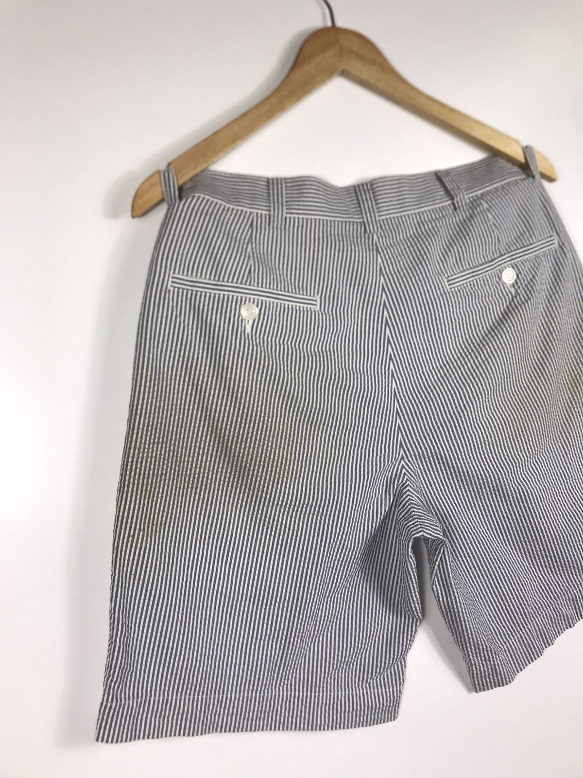 Brooks Brothers 🔥Brooks Brothers 346 Hickory Stripe Short Pants Size US 31 - 13 Thumbnail