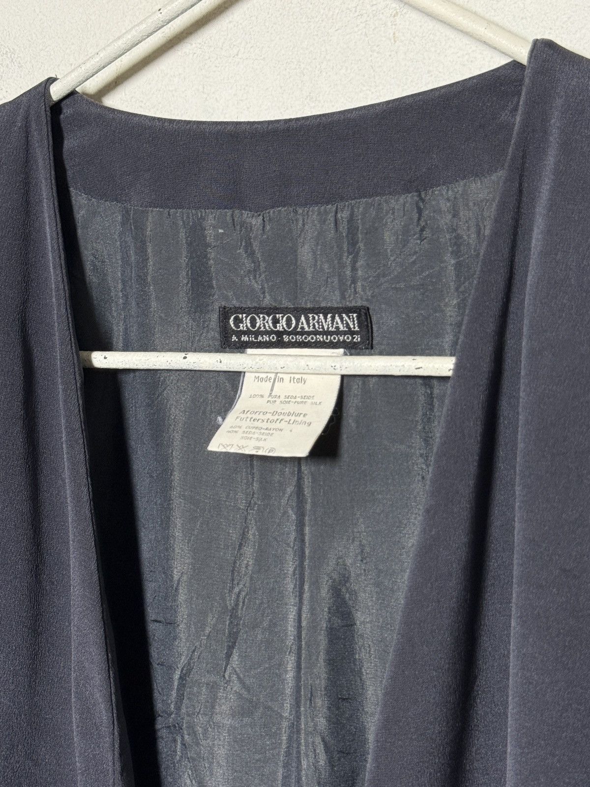 Giorgio Armani Vintage Armani silk blazer jacket s-m Size US M / EU 48-50 / 2 - 3 Thumbnail