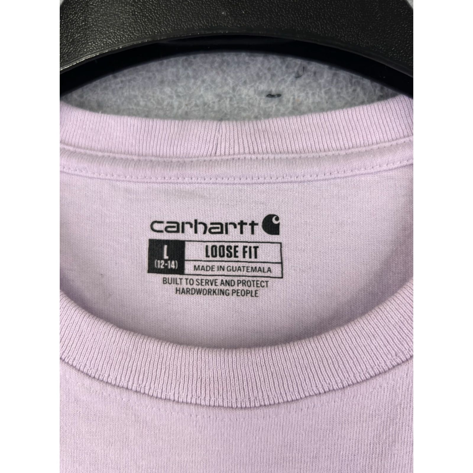 Carhartt Carhartt Shirt Womens Large Purple Short Sleeve Crew Neck 100% Cotton Workwear Size L / US 10 / IT 46 - 7 Thumbnail