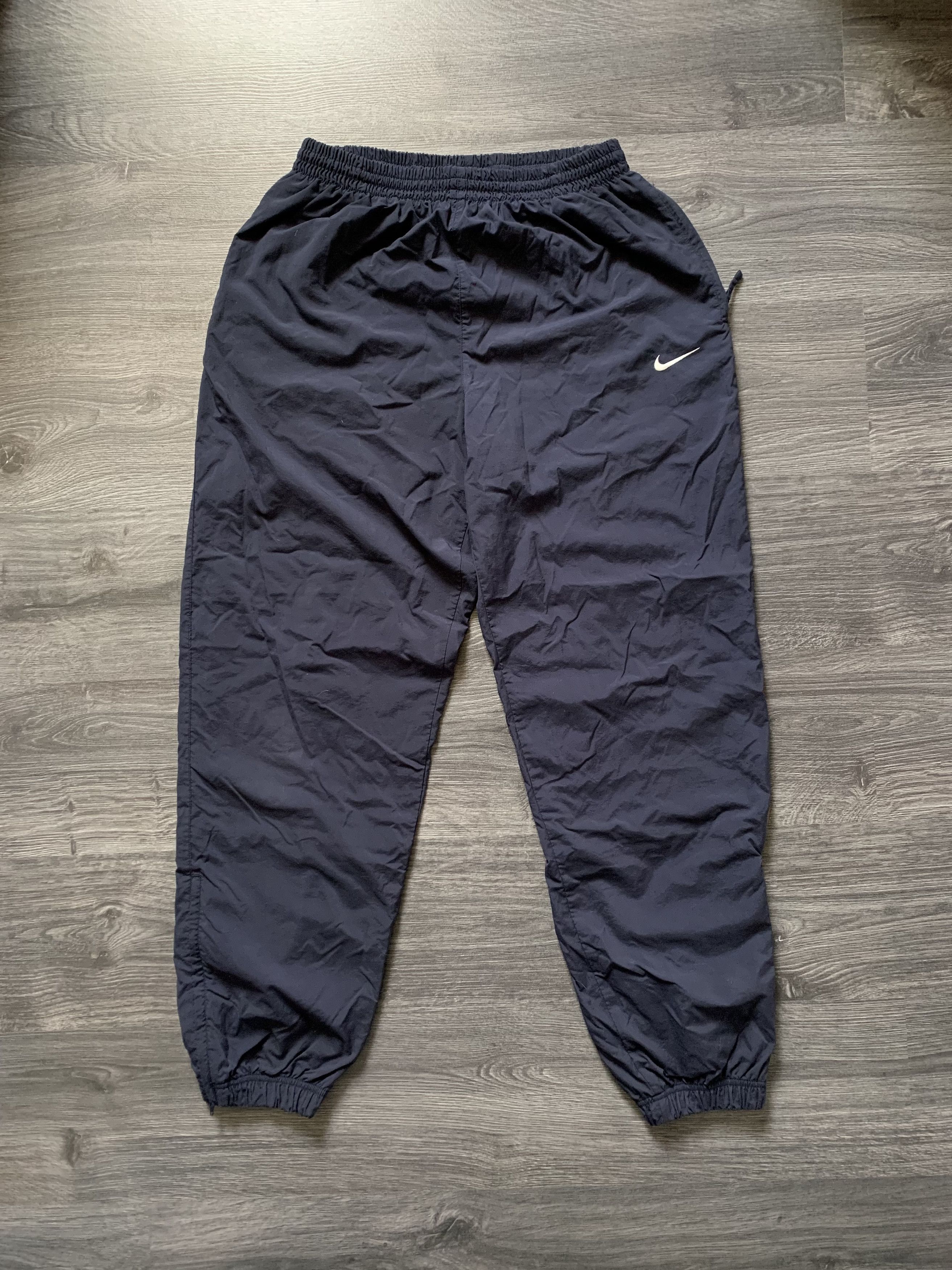 Nike Streetwear Vintage Vintage Nike Baggy Track Nylon Pants Joggers sweatpants Y2K Grailed