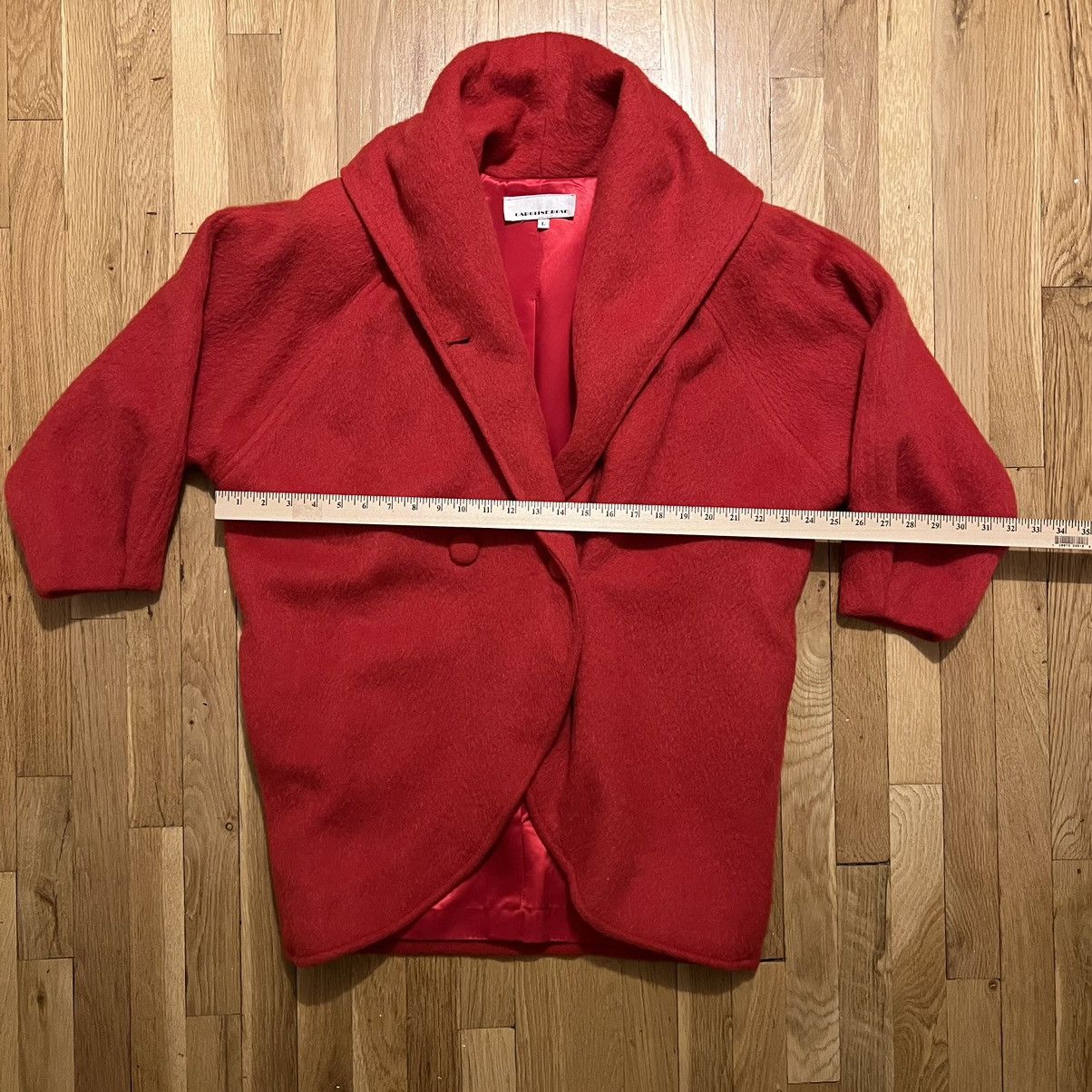 Other Vintage Caroline Rose Large Red Wool 3/4 Sleeve Jacket Size L / US 10 / IT 46 - 6 Thumbnail