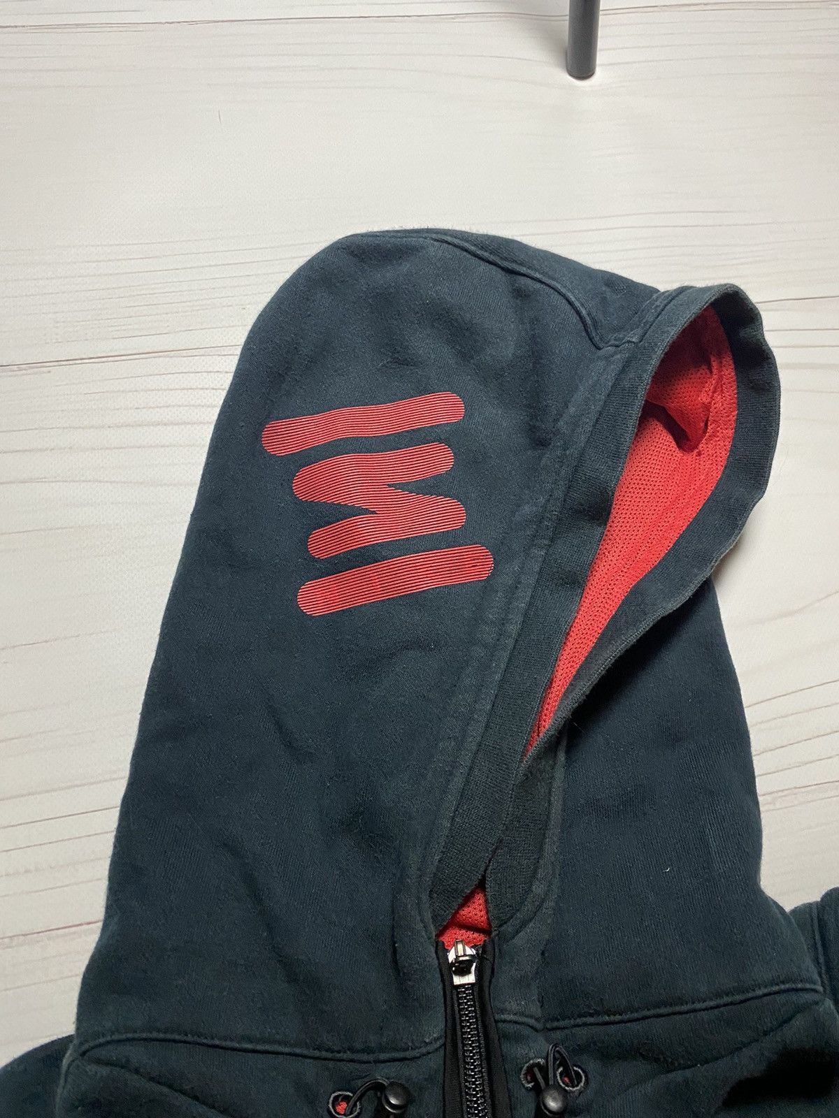 Nike × Vintage Vintage Nike Shox faded oversize box fit y2k zip hoode Size US XL / EU 56 / 4 - 8 Thumbnail