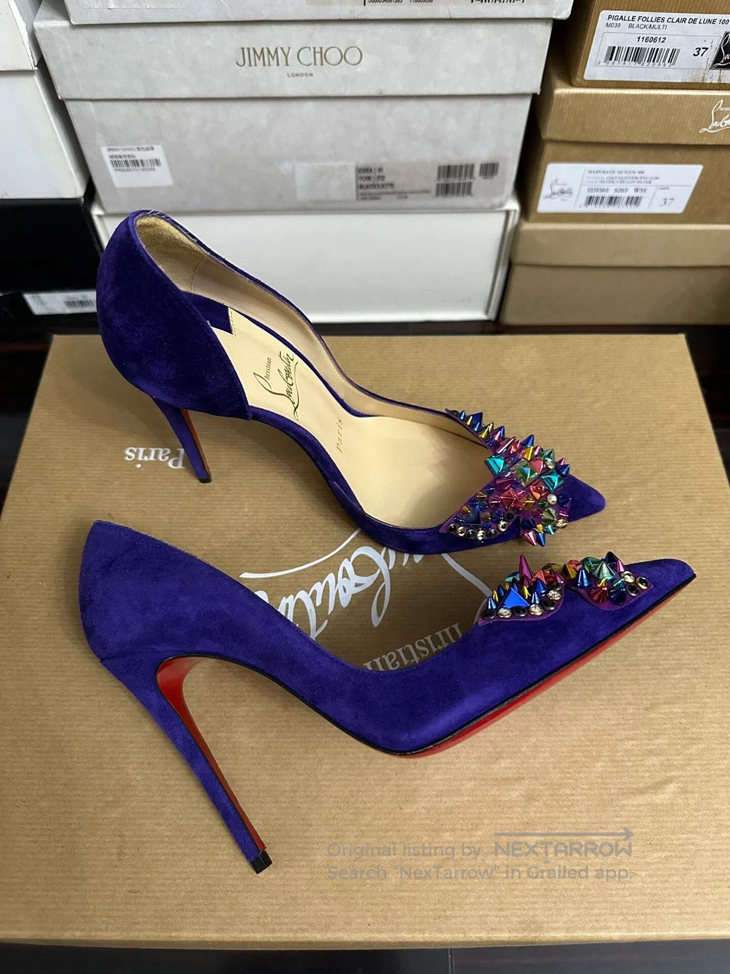Christian Louboutin Christian Louboutin Color Stud Limited Heels. Size US 5 / IT 35 - 1 Thumbnail