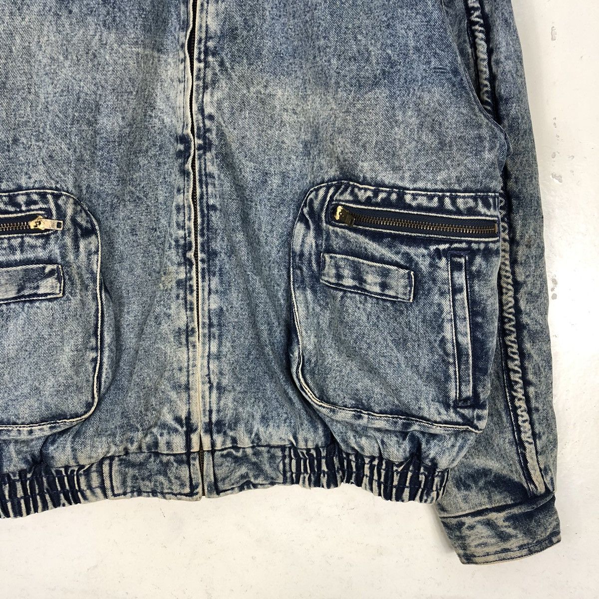 Japanese Brand Chimney Sherpa Style Denim Washstone Jacket Size US M / EU 48-50 / 2 - 4 Thumbnail