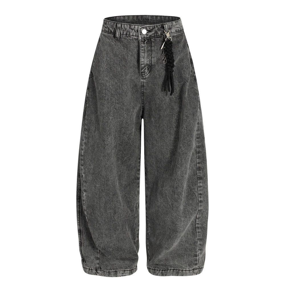 Vintage Heavy washed distressed loose scimitar jeans Size US 32 / EU 48 - 1 Thumbnail