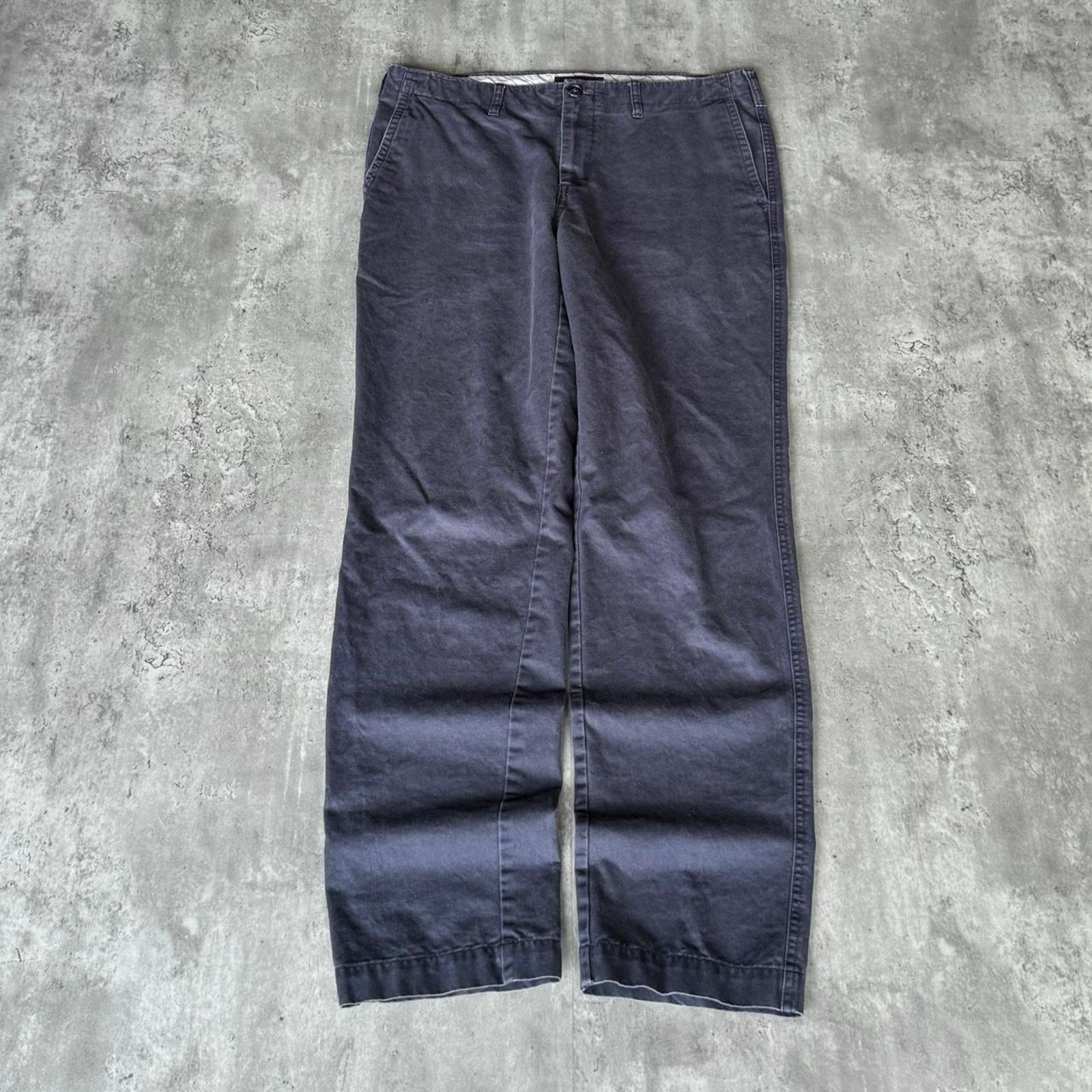 Japanese Brand × Pronto Uomo × Vintage Vintage Y2K Pronto Uomo Faded Navy Essential Chino Pants Size US 36 / EU 52 - 1 Thumbnail