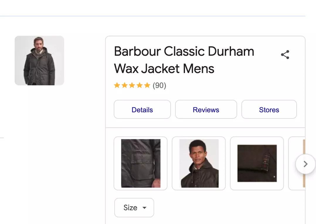 Barbour Barbour Classic Durham Wax Jacket Size US L / EU 52-54 / 3 - 3 Thumbnail