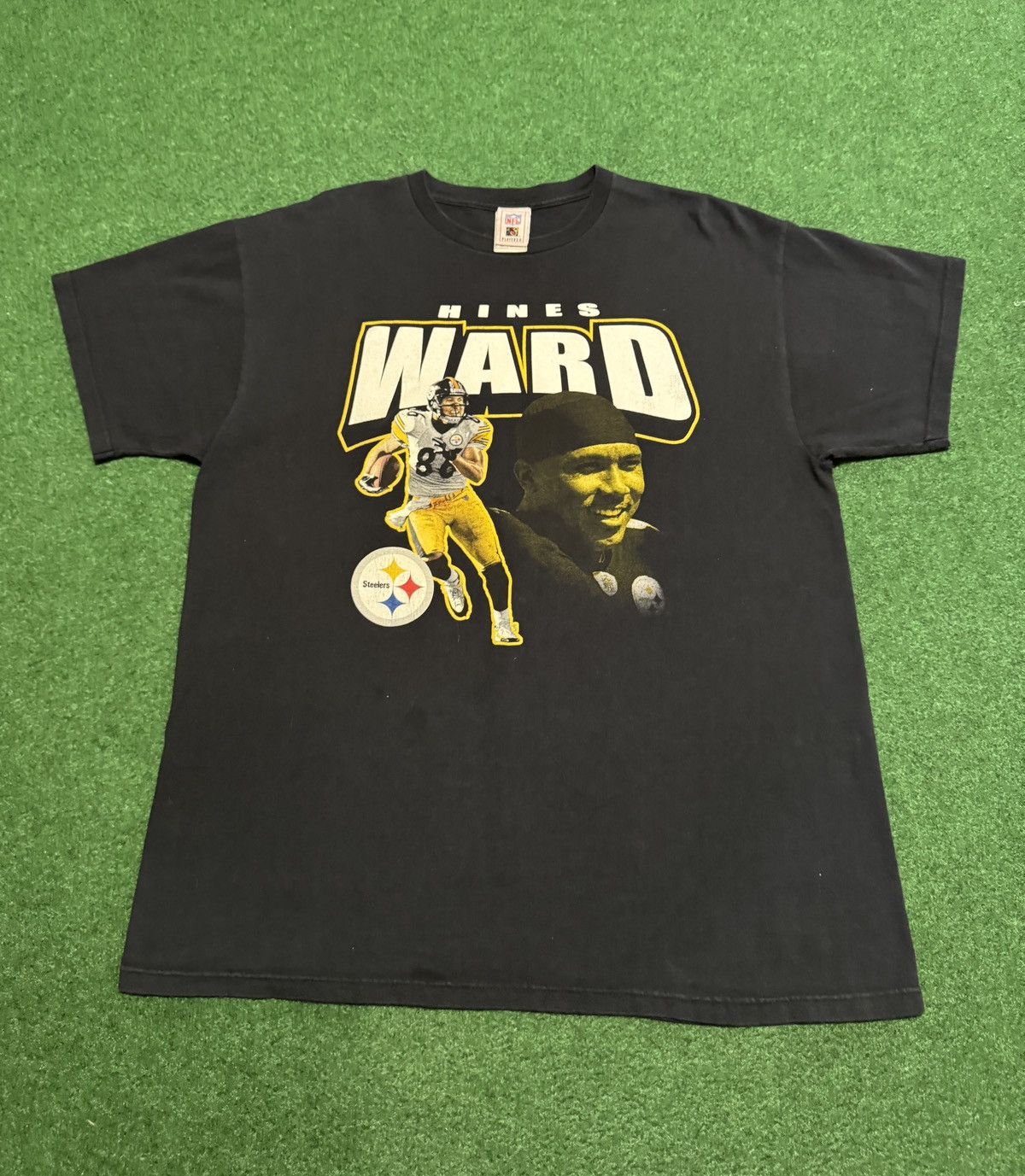 NFL Vintage 90s Pittsburgh Steelers RARE Hines Ward XL T Shirt Size US XL / EU 56 / 4 - 1 Thumbnail