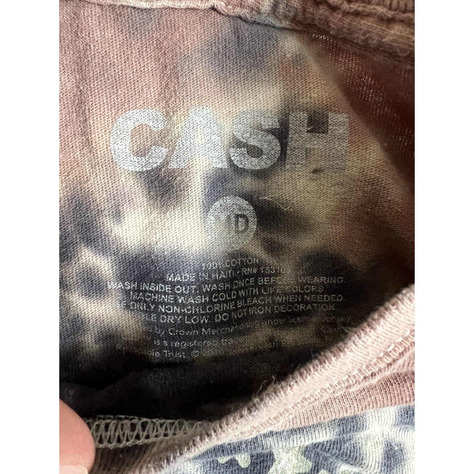 Other Johnny Cash Officially Licensed Tie Dye Man In Black T-Shirt Size US M / EU 48-50 / 2 - 3 Thumbnail
