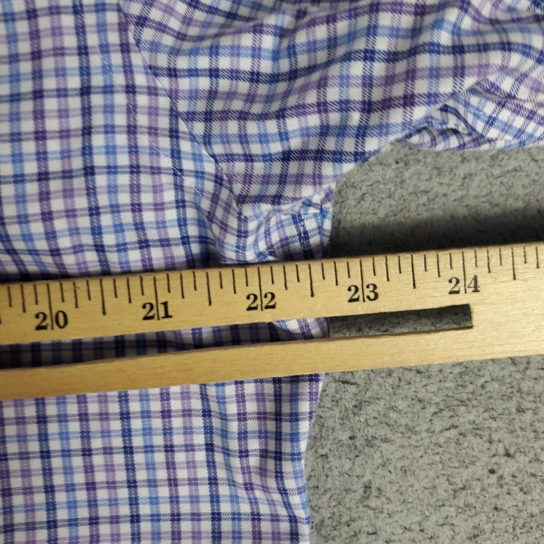 Brooks Brothers Brooks Brothers Dress Shirt Men 16 Blue Plaid Long Sleeve Business Casual Classic Cotton Size 42R - 5 Thumbnail