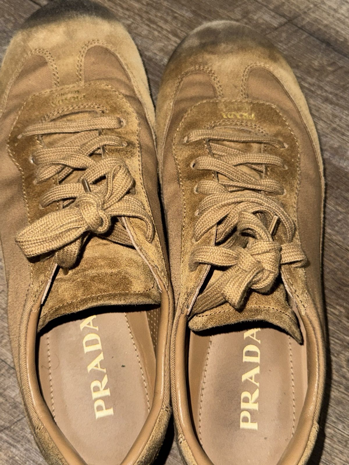 Prada Prada mixed media low profile sneaker Size US 8 / EU 41 - 2 Thumbnail