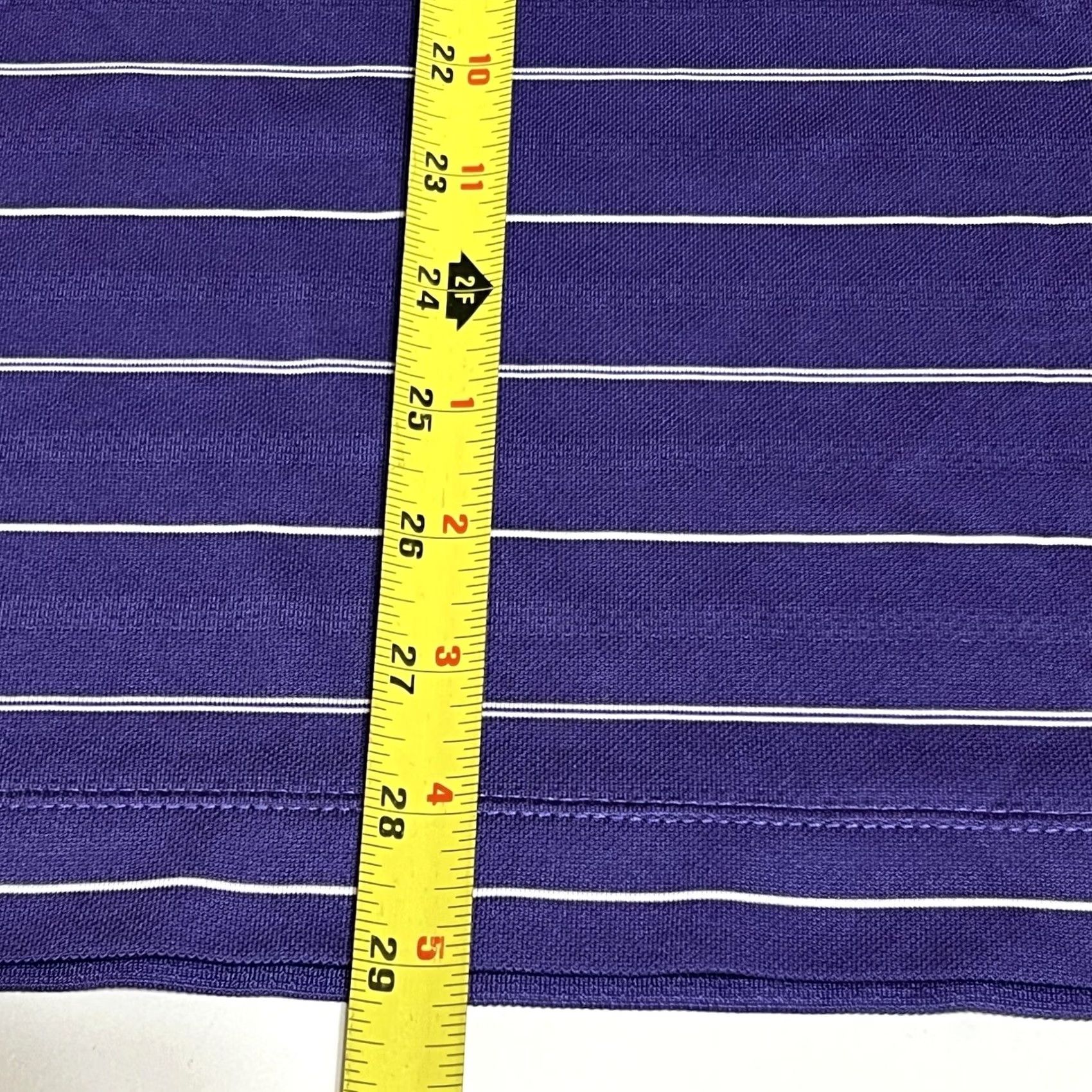 Nike Nike Golf Shirt Polo Men M Purple Striped Swoosh Dri-Fit Nike Golf Performance Short Sleeve Regular Fit Adult Medium Purple Golf apparel Size US M / EU 48-50 / 2 - 4 Thumbnail
