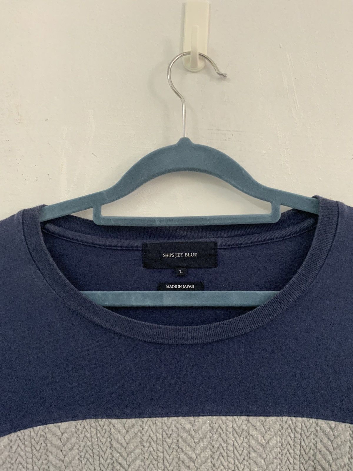 Japanese Brand Vintage Ships Jet Blue Japan Shirt Size US L / EU 52-54 / 3 - 7 Thumbnail