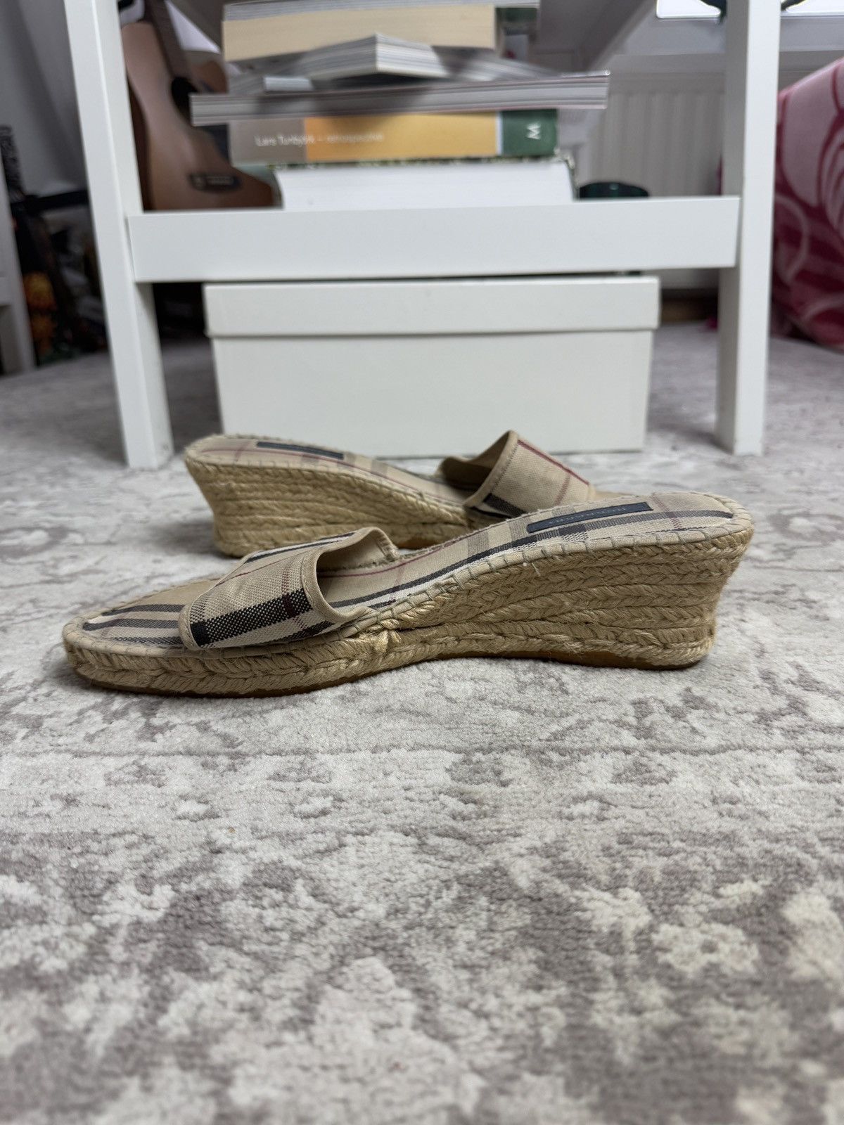 Burberry × Designer × Vintage Vintage y2k Burberry nova check slippers mules US10 designer Size US 10 / IT 40 - 3 Thumbnail