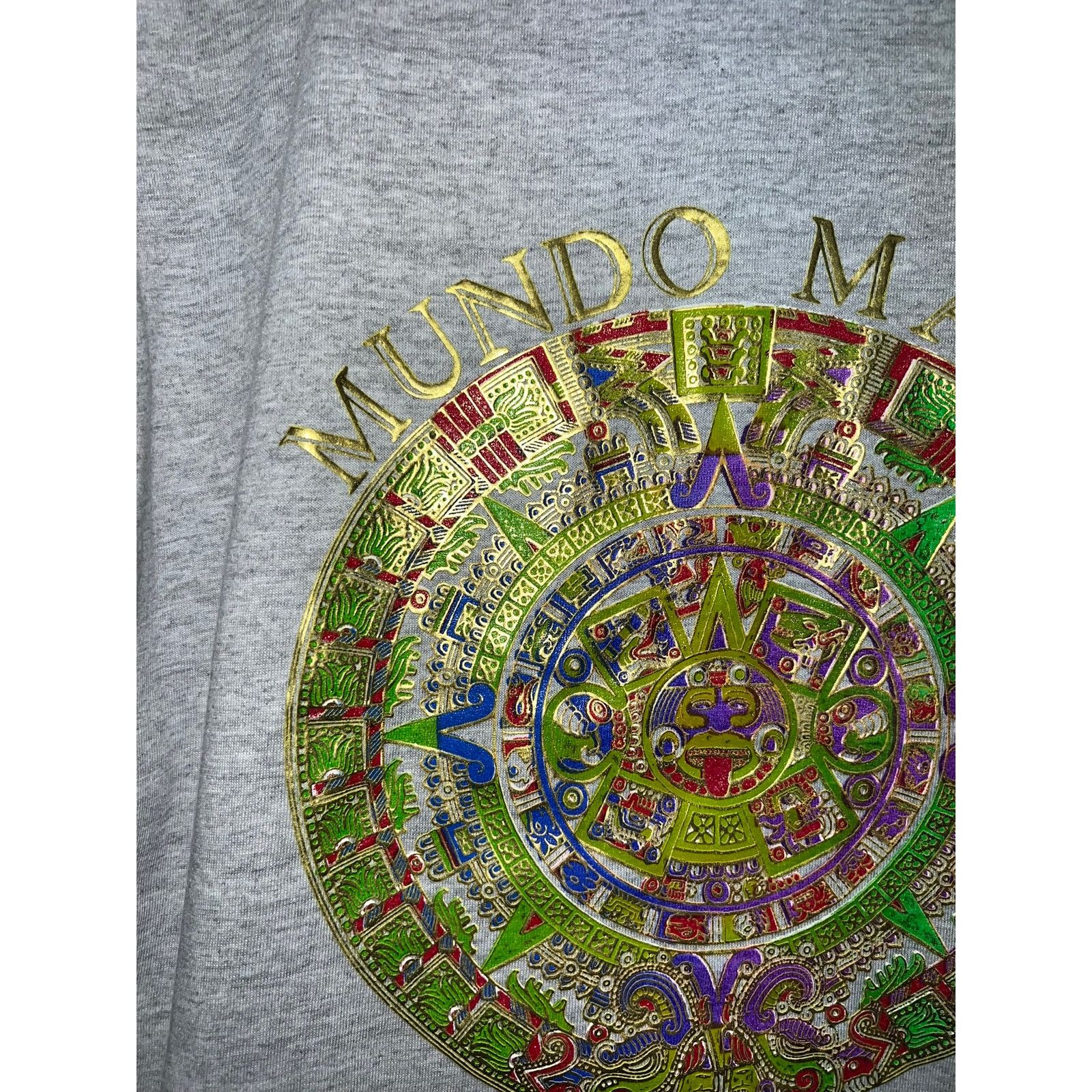 Vintage Vintage Mundo Maya Shirt Mayan Coba Mexico Art Tee 90s XL Size US XL / EU 56 / 4 - 3 Thumbnail