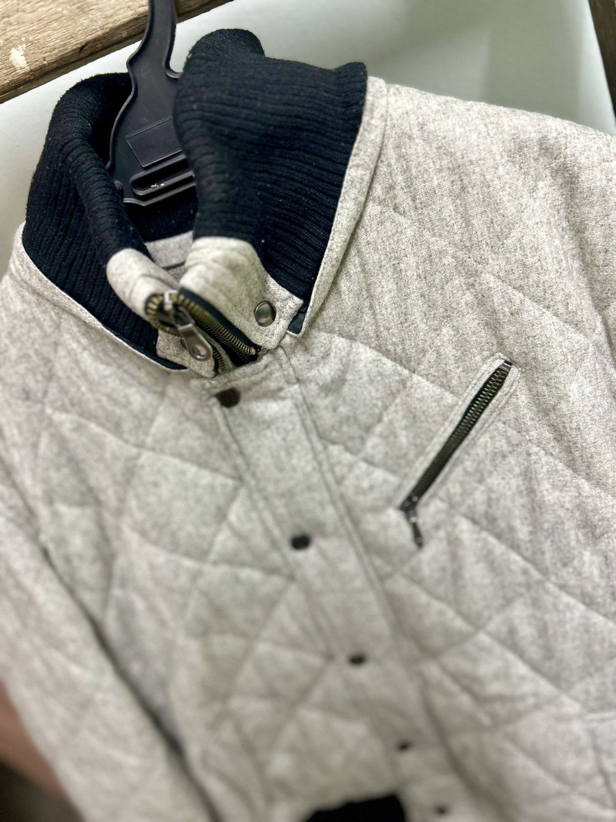 Michel Klein Vintage Michel Klein Quilted Bomber Jacket Size US M / EU 48-50 / 2 - 14 Thumbnail