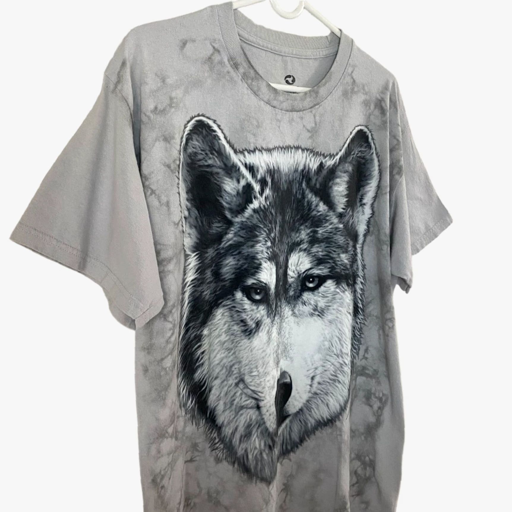 Liquid Blue VINTAGE Liquid Blue Wolf Tie Dye T-Shirt Mens L Gray Short Sleeve Crew Neck Graphic Tee Animals Nature 90s Mens Size US L / EU 52-54 / 3 - 4 Thumbnail