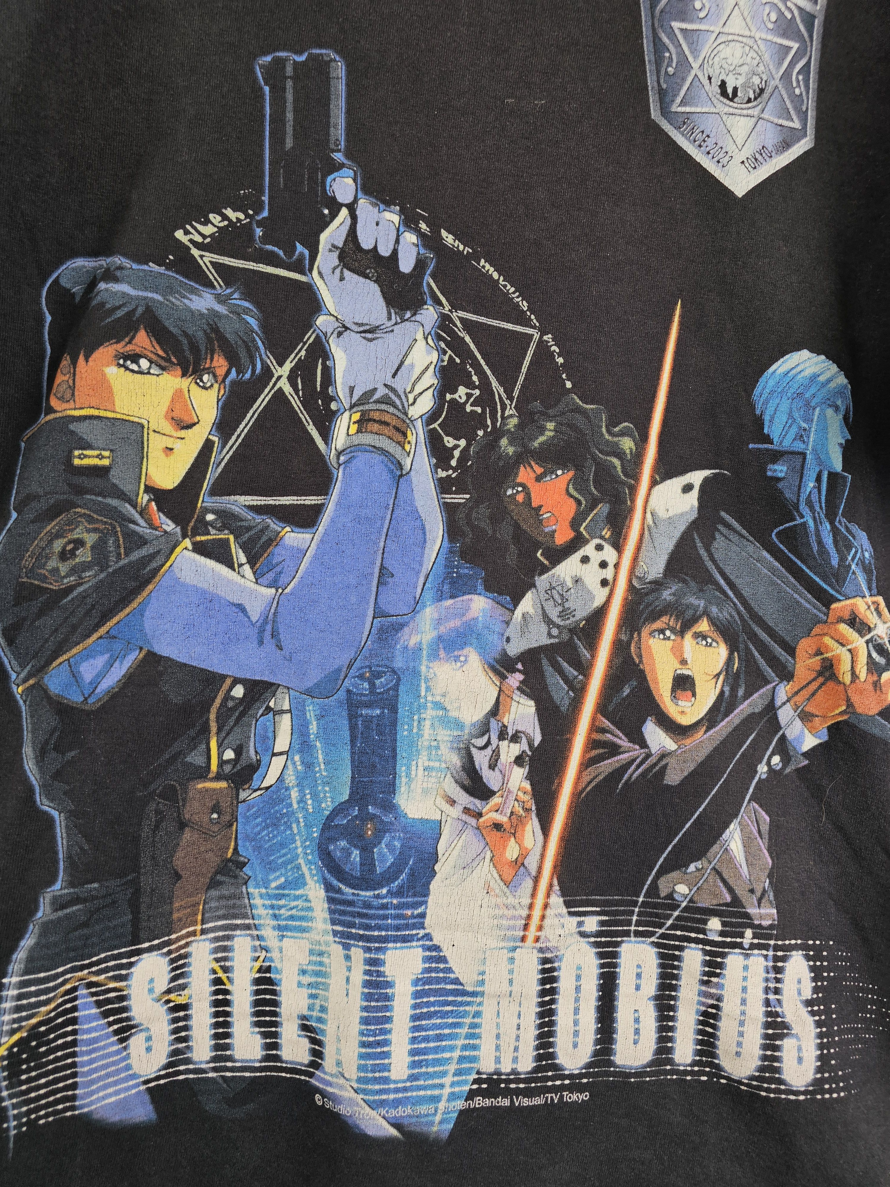 Anime × Vintage 90s Silent Mobius Anime Tee L 21.5" 28" Size US L / EU 52-54 / 3 - 4 Thumbnail