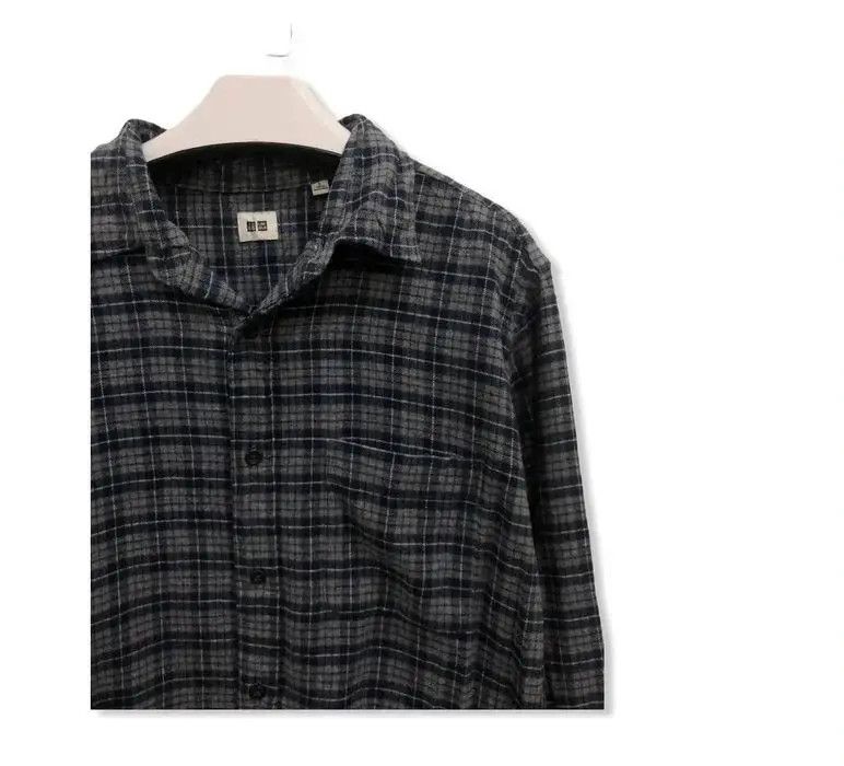 Flannel Japanese Brand Uniqlo Plaid Tartan Flannel Shirt 👕 Size US M / EU 48-50 / 2 - 2 Thumbnail