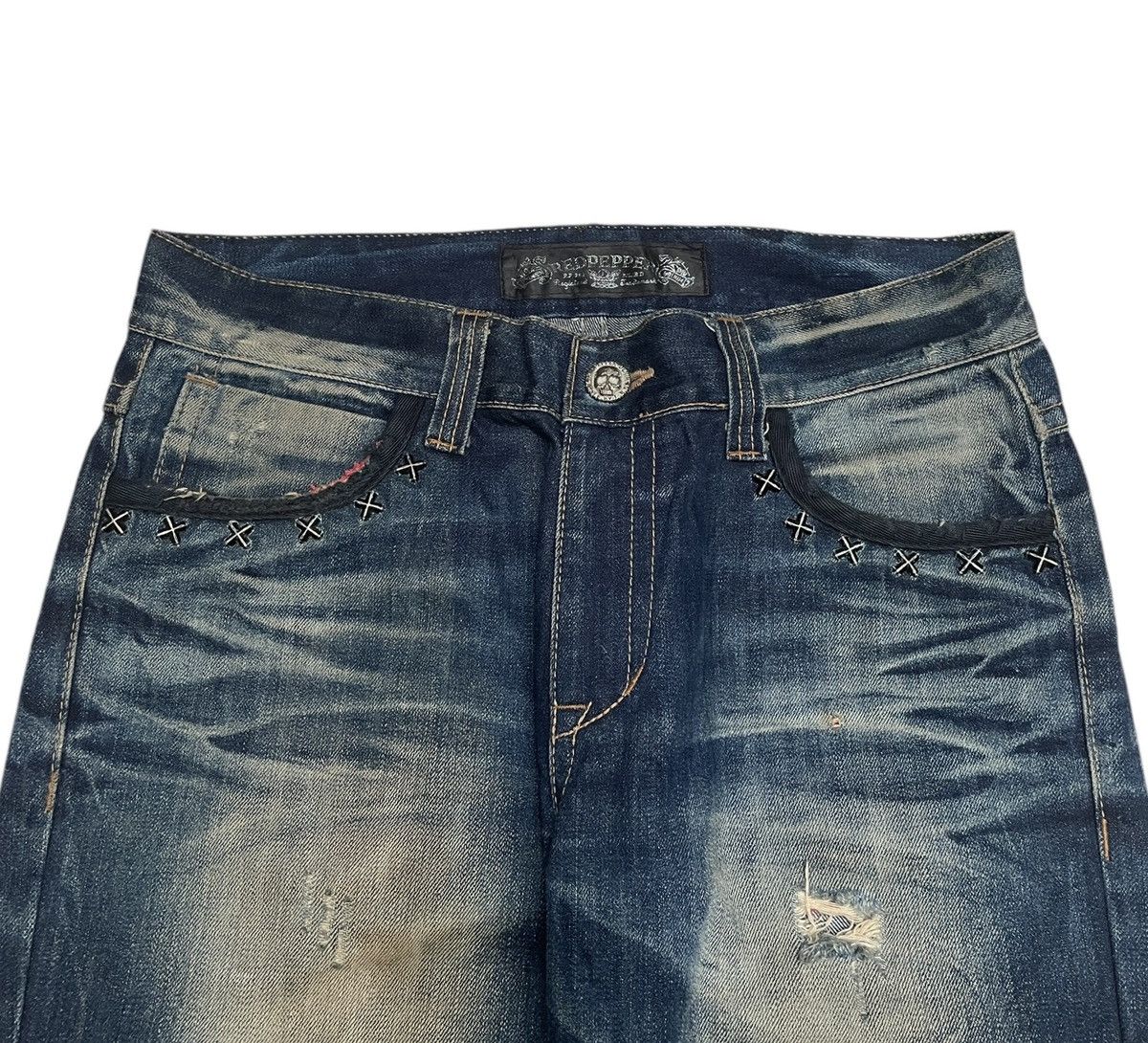 If Six Was Nine Rare Design Vintage Japanese Brand Red Pepper Jeans 2000s Size US 32 / EU 48 - 3 Thumbnail