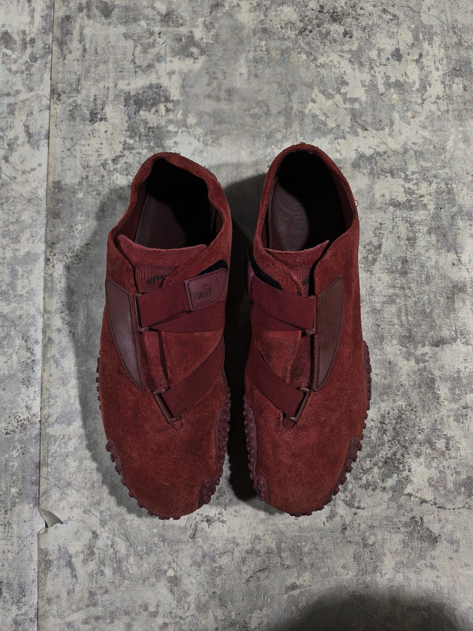 Puma vintage puma mostro burgundy red suede leather y2k Size US 12 / EU 45 - 2 Thumbnail