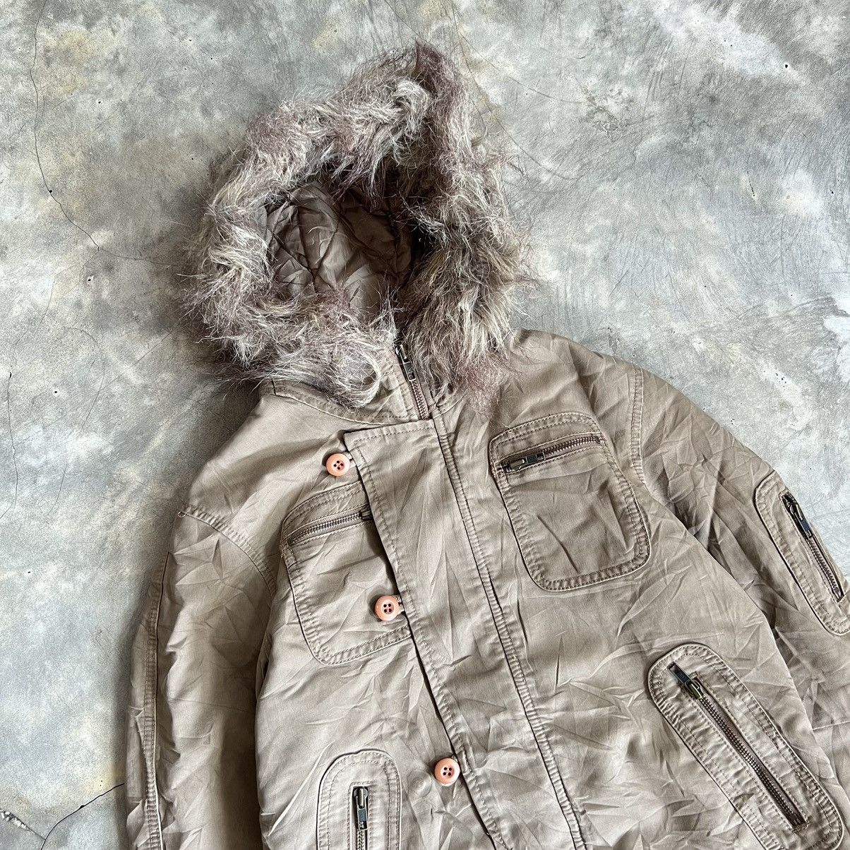 Japanese Brand 2000s Back Number Apocalypse Style Boxy Fur Jacket Size US M / EU 48-50 / 2 - 2 Thumbnail