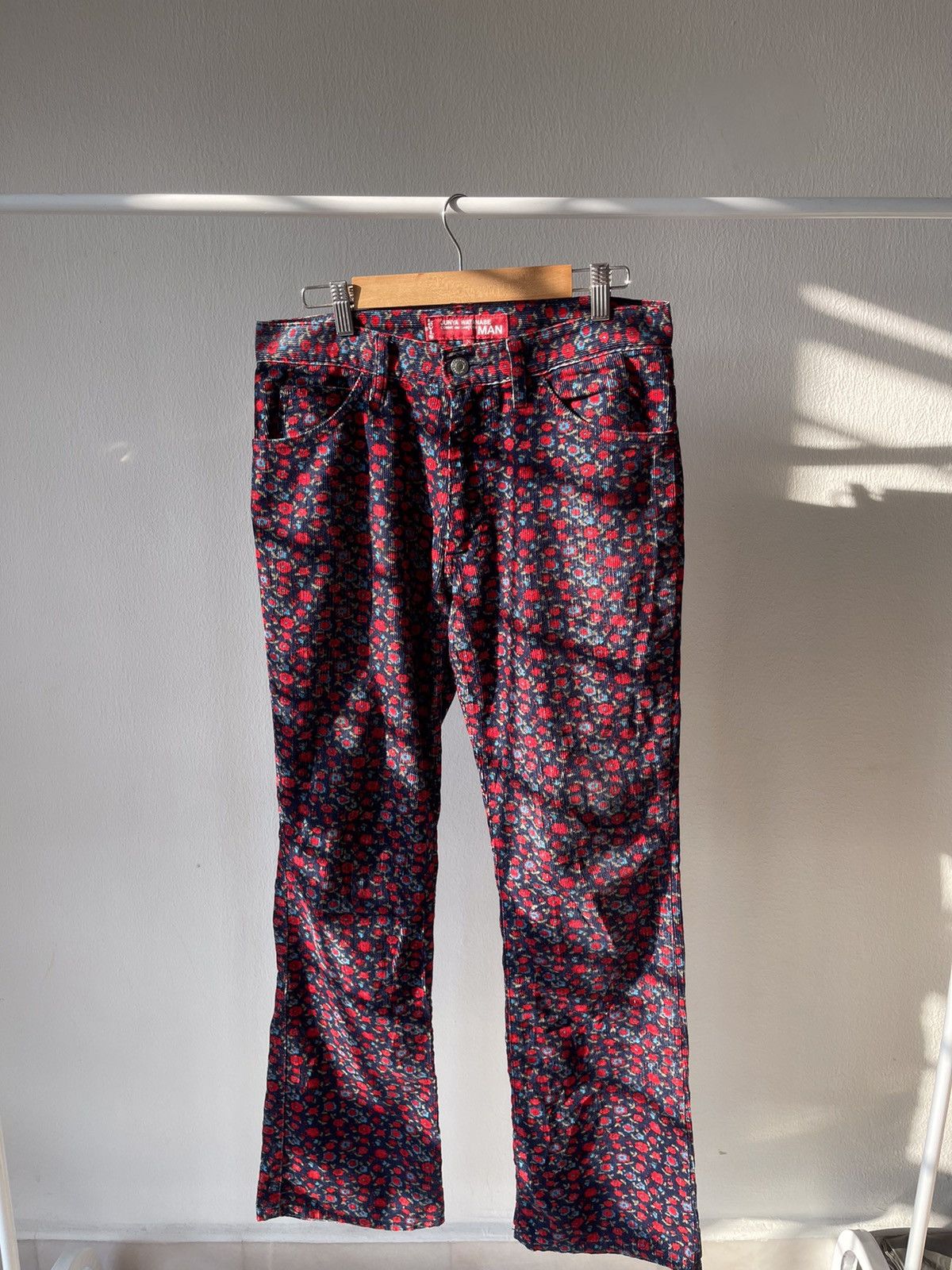Comme des Garcons Homme Plus × Junya Watanabe × Levi's AD2002 Junya Watanabe X Levis Floral Conduray Flare Pants Size US 31 - 4 Thumbnail