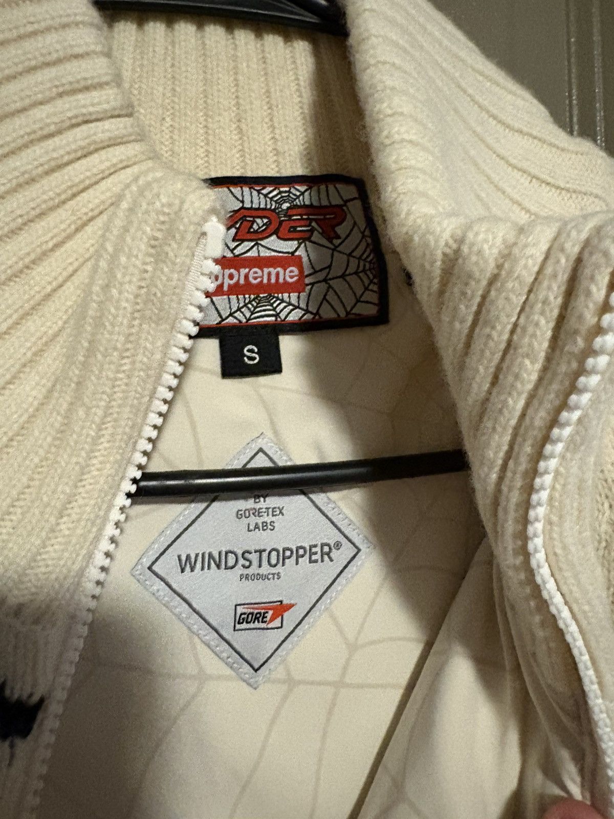 Spyder × Supreme Spyder Supreme Cream Winderstopper Cardigan White sz s Size US S / EU 44-46 / 1 - 3 Thumbnail