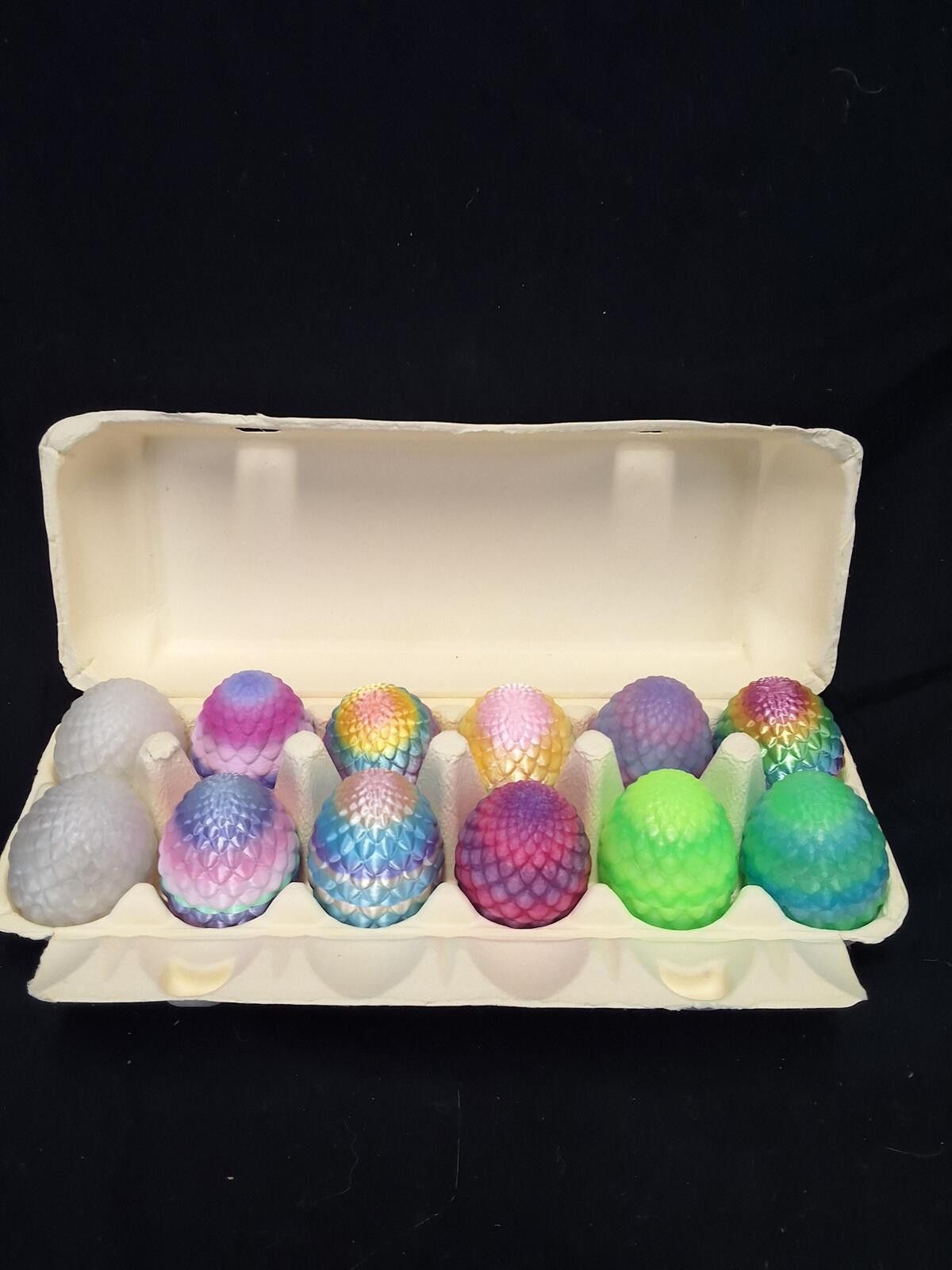 Other Colorful 3D Printed Dragon Eggs Set - Fun Collectibles Size ONE SIZE - 3 Thumbnail