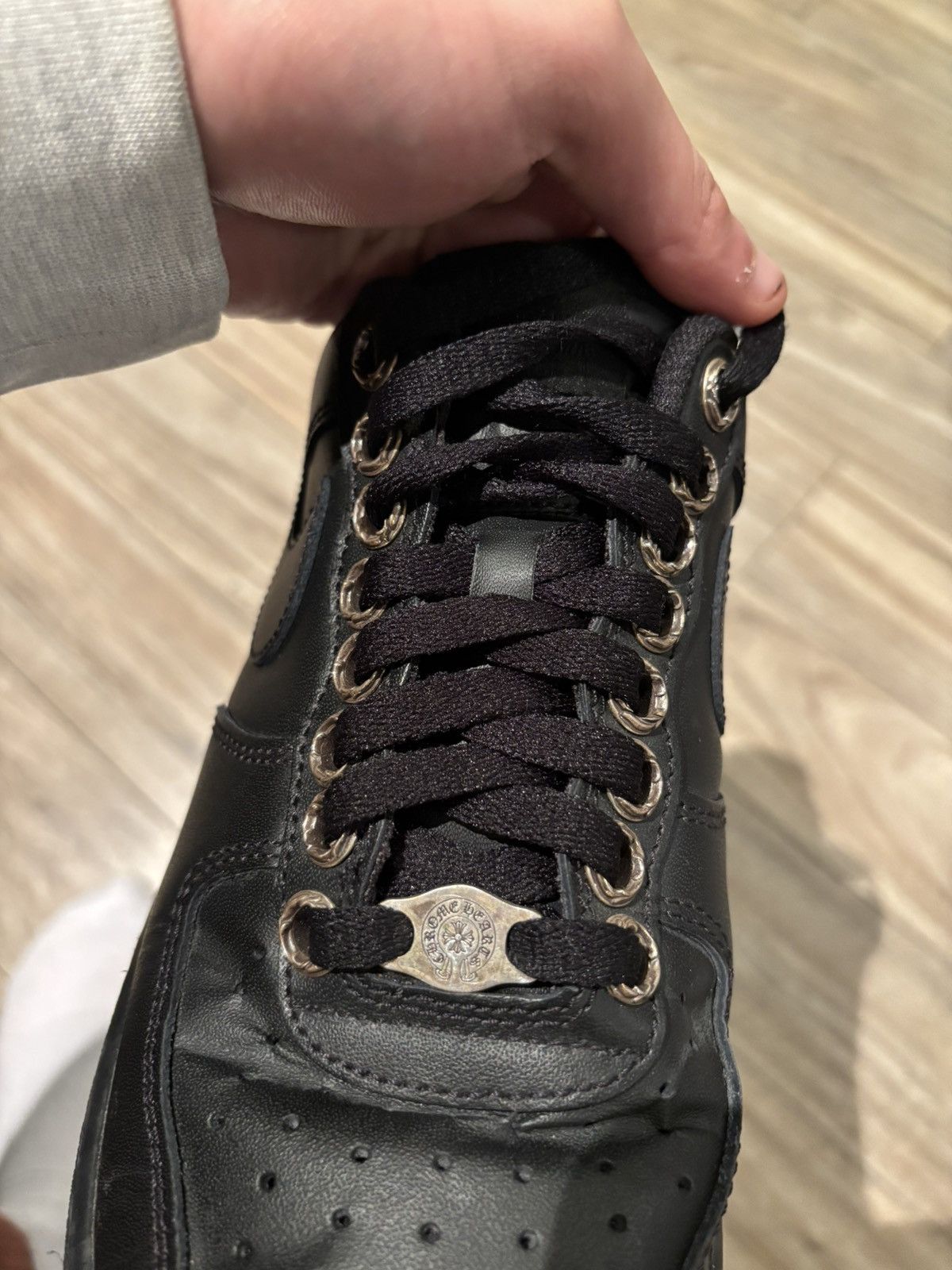 Chrome Hearts Chrome Hearts x Nike Black AF1 Size US 9 / EU 42 - 4 Thumbnail