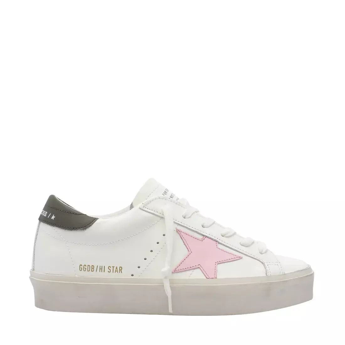 GOLDEN GOOSE Hi Star Wmn Wht/Pnk Sneakers New