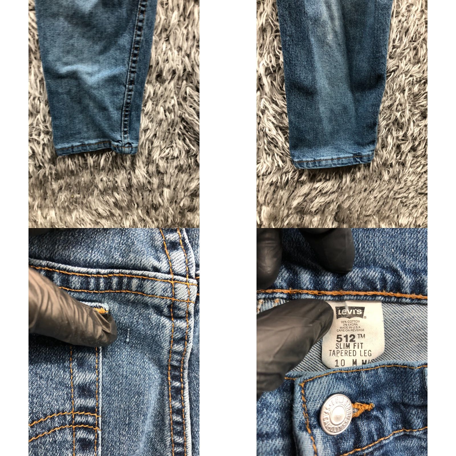 Levi's VINTAGE Levi's 512 Jeans Slim Tapered Womens 10 Blue 31in Inseam Denim Slimming Flagship American Classic Modern Belt Loops 5-Pocket Size 32" / US 10 / IT 46 - 8 Thumbnail