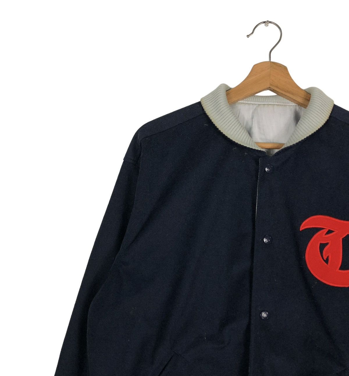 Japanese Brand 🔥VINTAGE BOMBER JACKET RAWLINGS JAPAN BIG LOGO Size US L / EU 52-54 / 3 - 5 Thumbnail