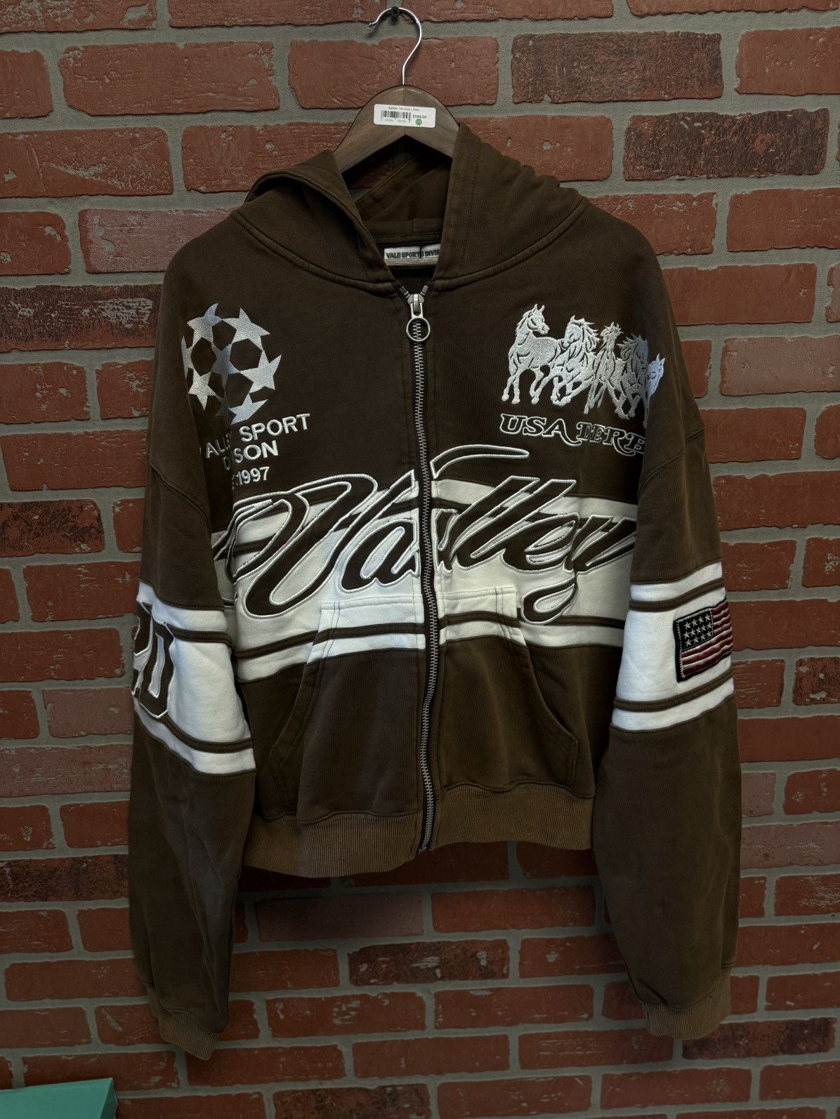 Vale Vale Valley Brown Hoodie Zip Up Mocha Size L Size US L / EU 52-54 / 3 - 1 Thumbnail
