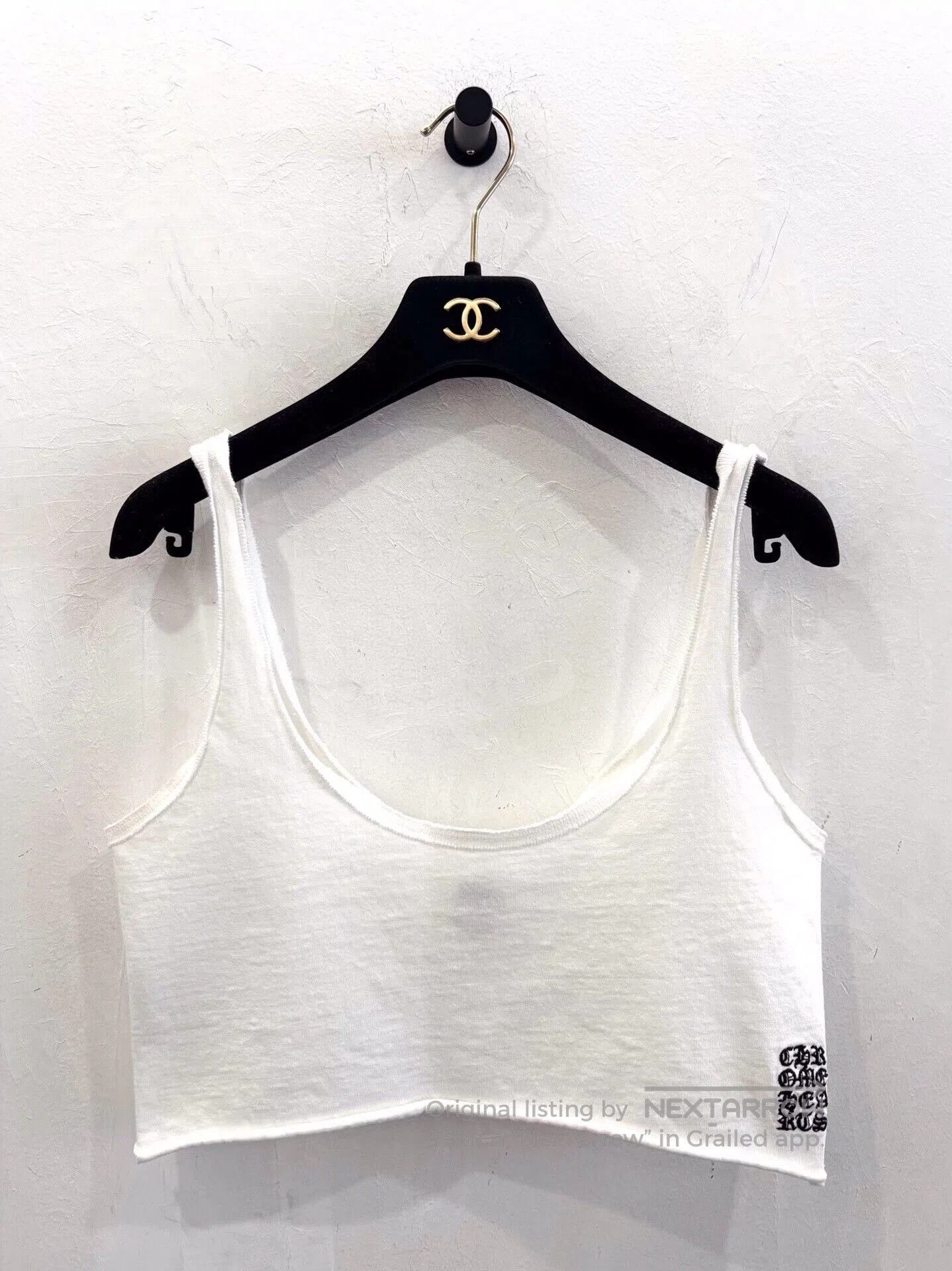 Chrome Hearts Chrome Hearts White Cross Embroidered Camisole. Size M / US 6-8 / IT 42-44 - 3 Thumbnail