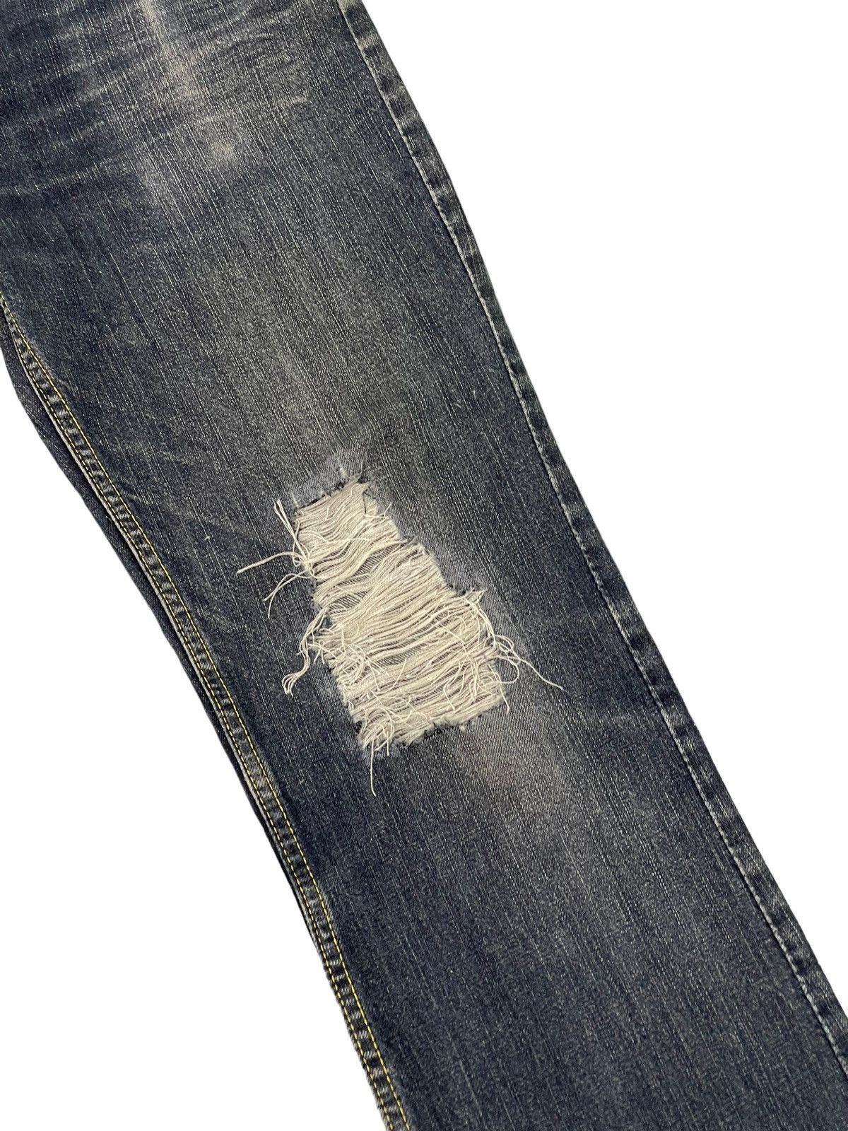 Japanese Brand Flare Jeans Nylaus Distress Low Rise Boot Cut 6🟦3 Size US 32 / EU 48 - 7 Thumbnail