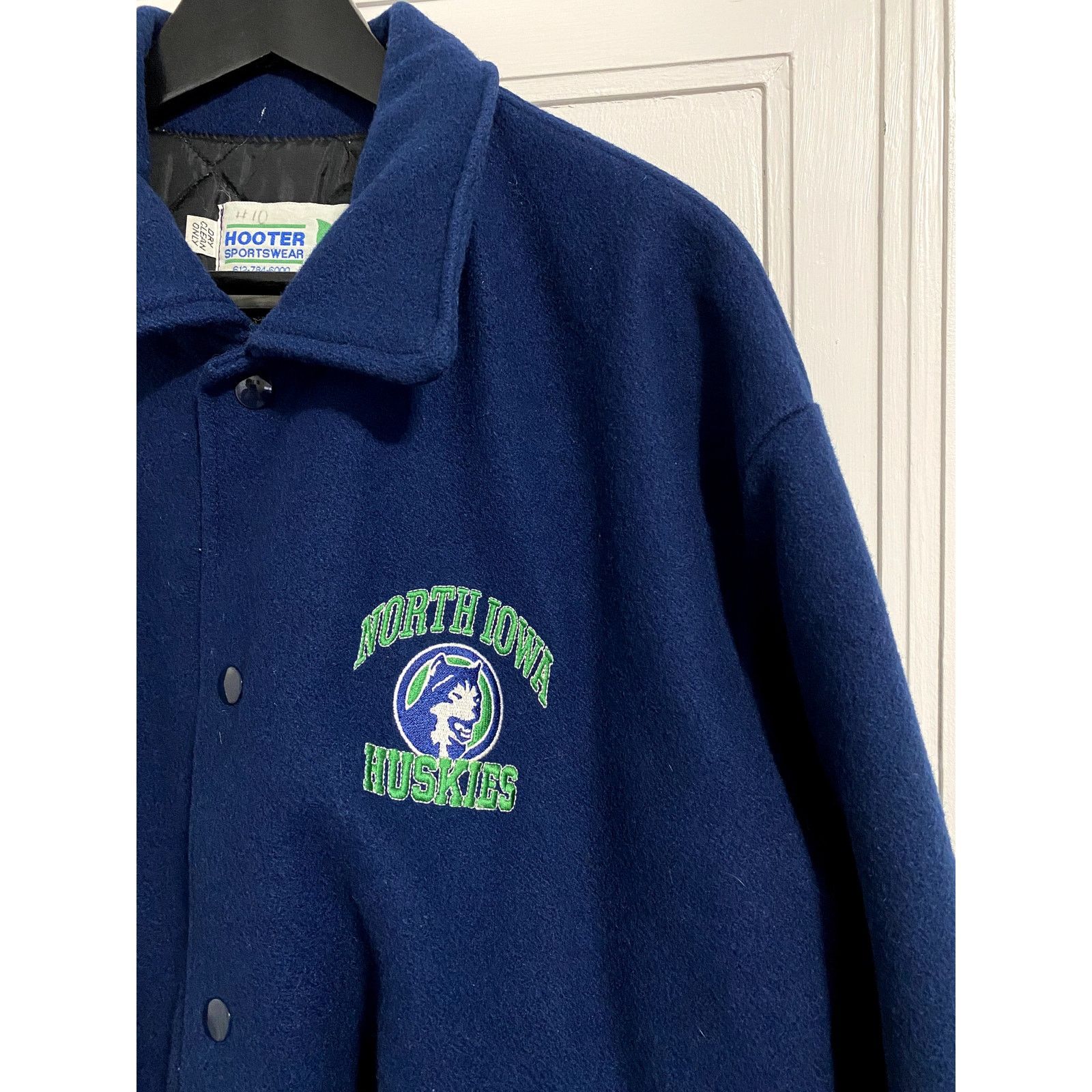 NHL Vintage North Iowa Huskies Wool Jacket Size US XL / EU 56 / 4 - 2 Thumbnail