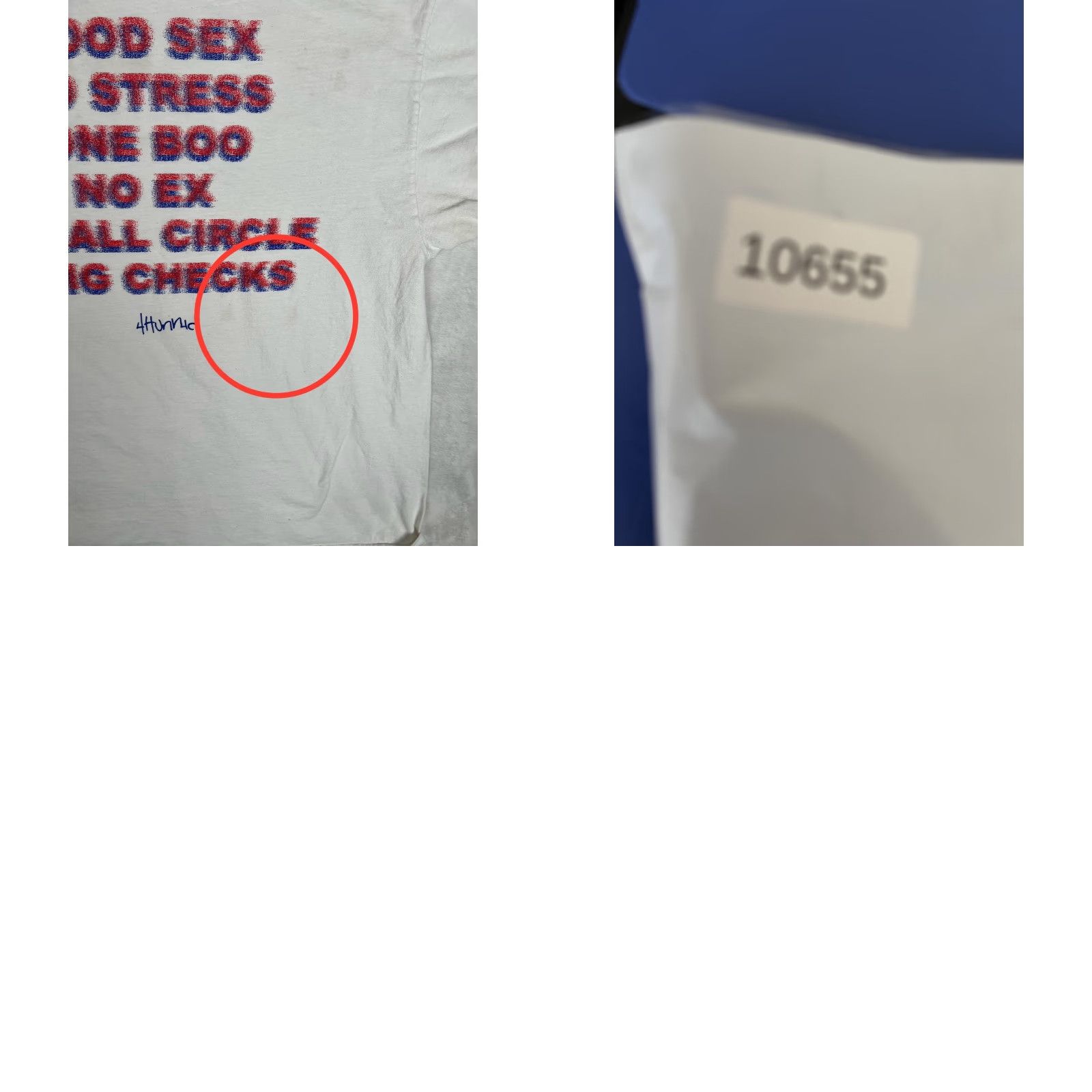 Vintage 4Hunnid Shirt Mens 2XL White Graphic Slogan Good Sex No Stress 4Hunnid Logo Streetwear T-Shirt Mens Size US XXL / EU 58 / 5 - 9 Thumbnail