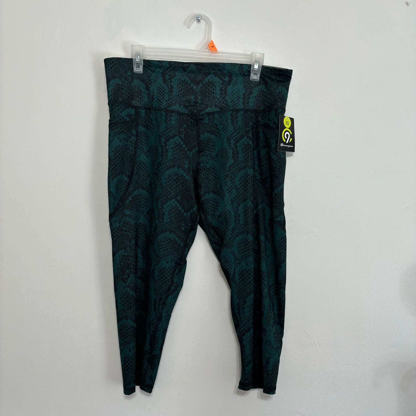 Other Champion C9 Duo Dry Green and Black Leggings XXL NWT Size 34" / US 12 / IT 48 - 11 Thumbnail