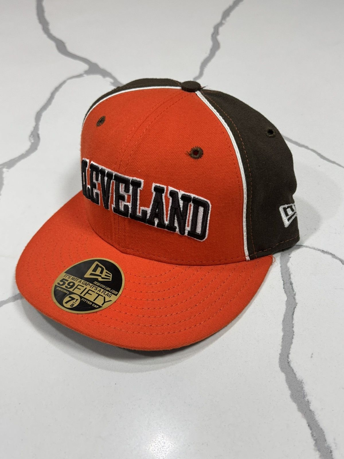 New Era Vintage New Era Cleveland Browns Fitted Cap Size ONE SIZE - 10 Thumbnail