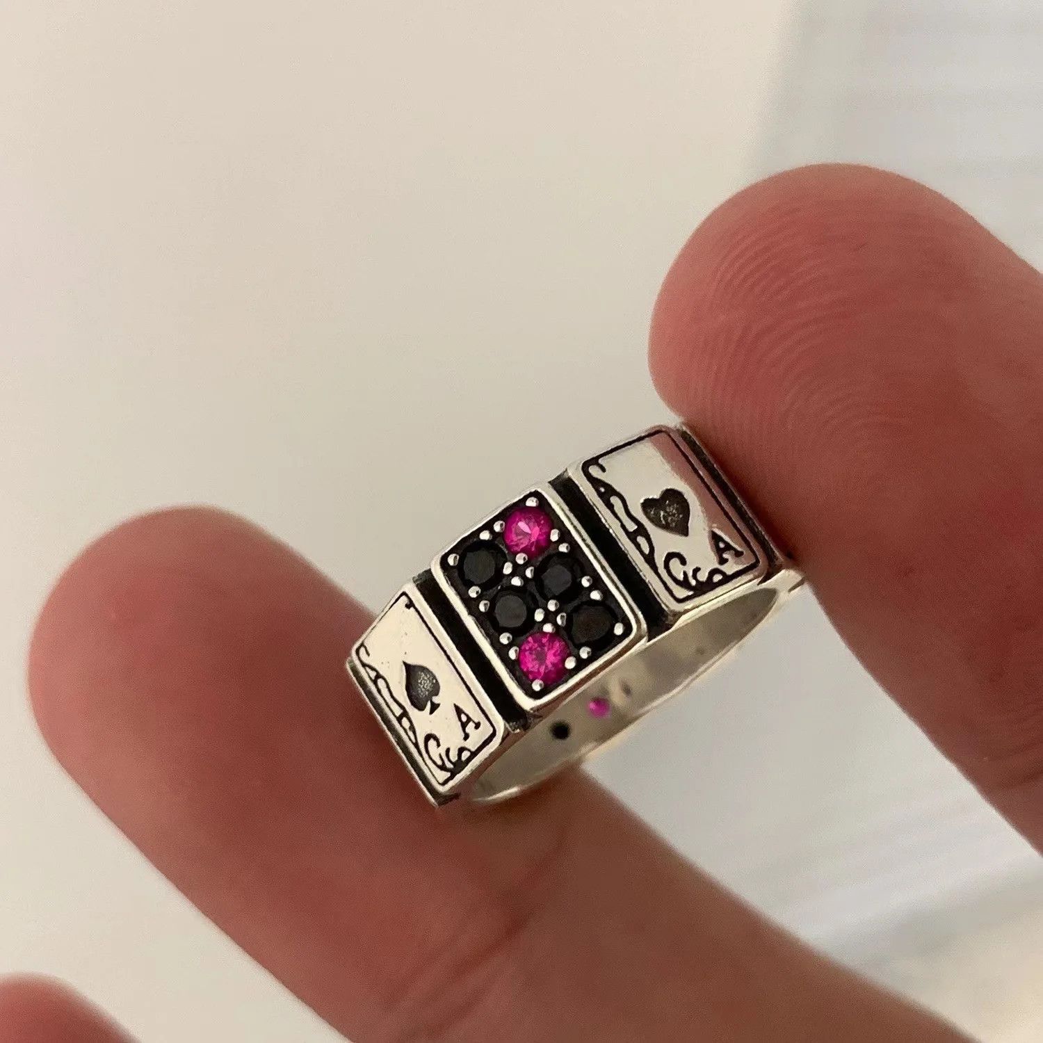 Jewelry Playing Cards Poker Unisex Adjustable Ring Size ONE SIZE - 4 Thumbnail