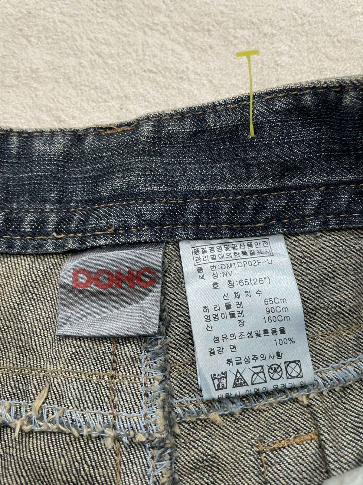 Japanese Brand 2000s DOHC Distressed Denim Mudwash Jeans Y2K Hysteric LGB Size US 29 - 7 Thumbnail