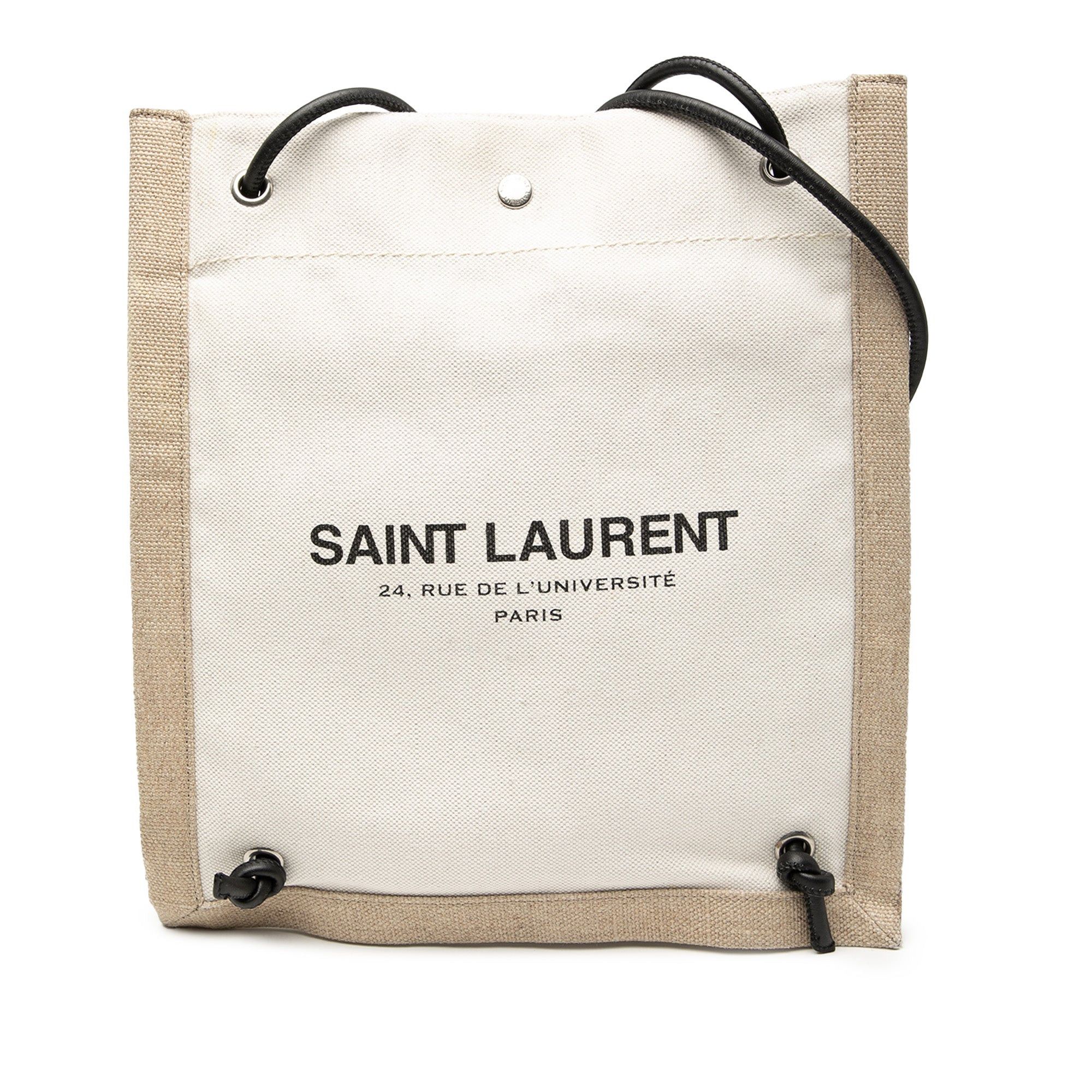 Saint Laurent Paris Canvas Universite Flat Convertible Crossbody Size ONE SIZE - 1 Thumbnail