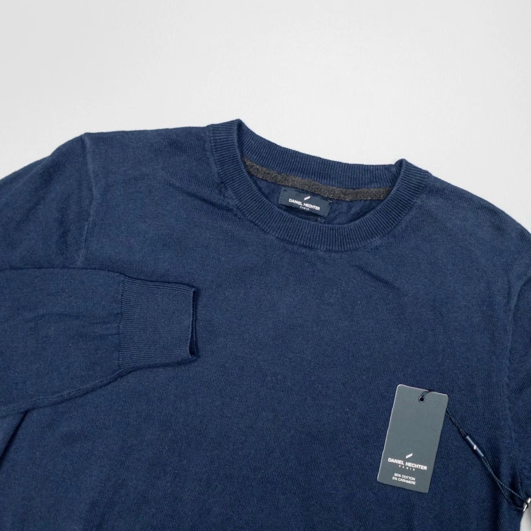 Vintage Daniel Hechter Paris Sweater Pullover Cotton Cashmere Blend Blue Men's Size S Size US S / EU 44-46 / 1 - 2 Thumbnail