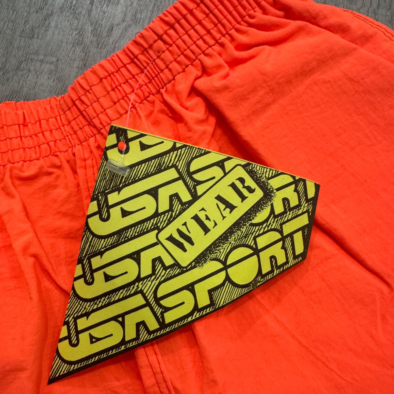 Vintage NEW Vintage USA Sport Surf Shorts Mens Medium Orange 80s Size US 26 / EU 42 - 4 Thumbnail