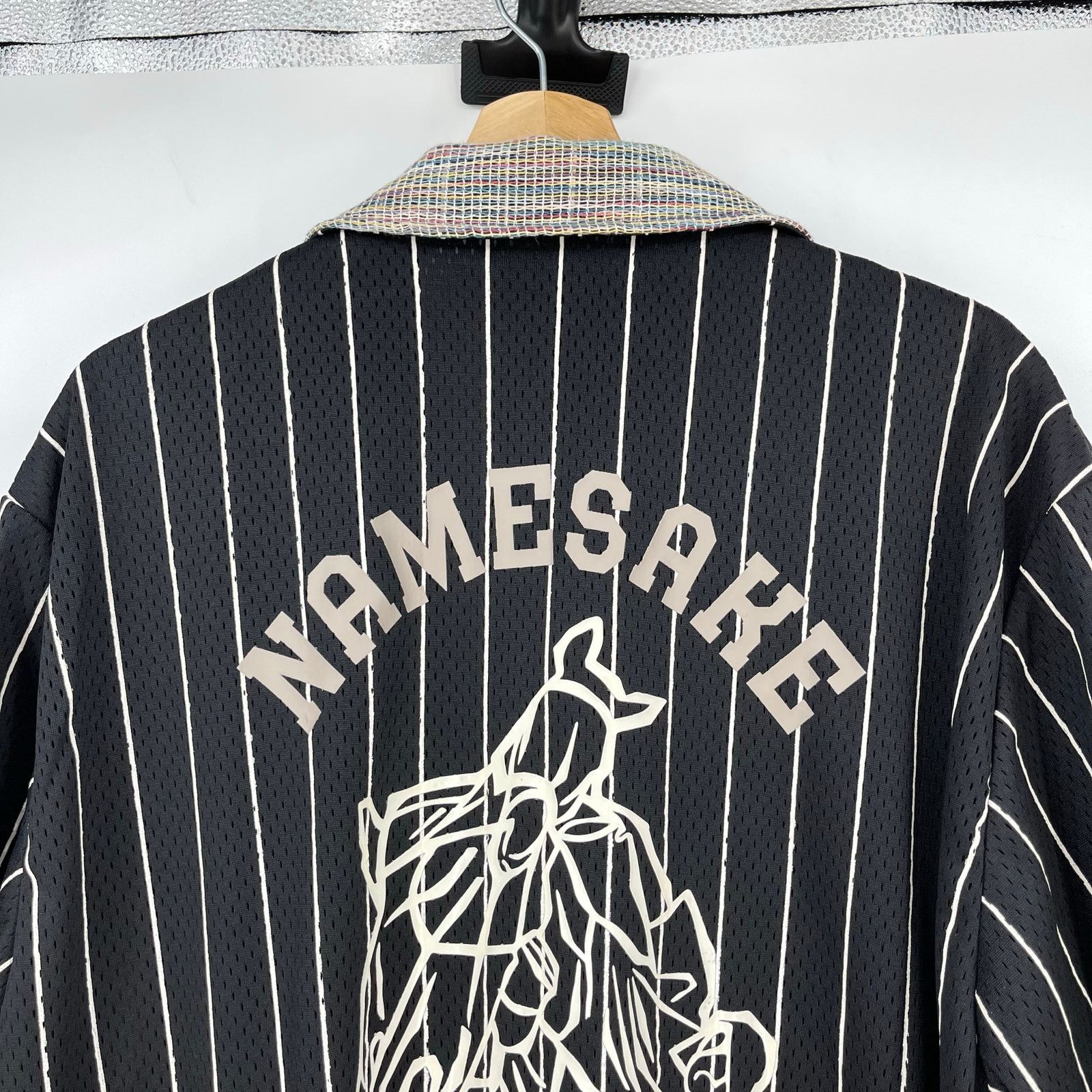 NAMESAKE NAMESAKE | Bill Warm Up Shirt Black Stripe Jersey L Size US L / EU 52-54 / 3 - 7 Thumbnail