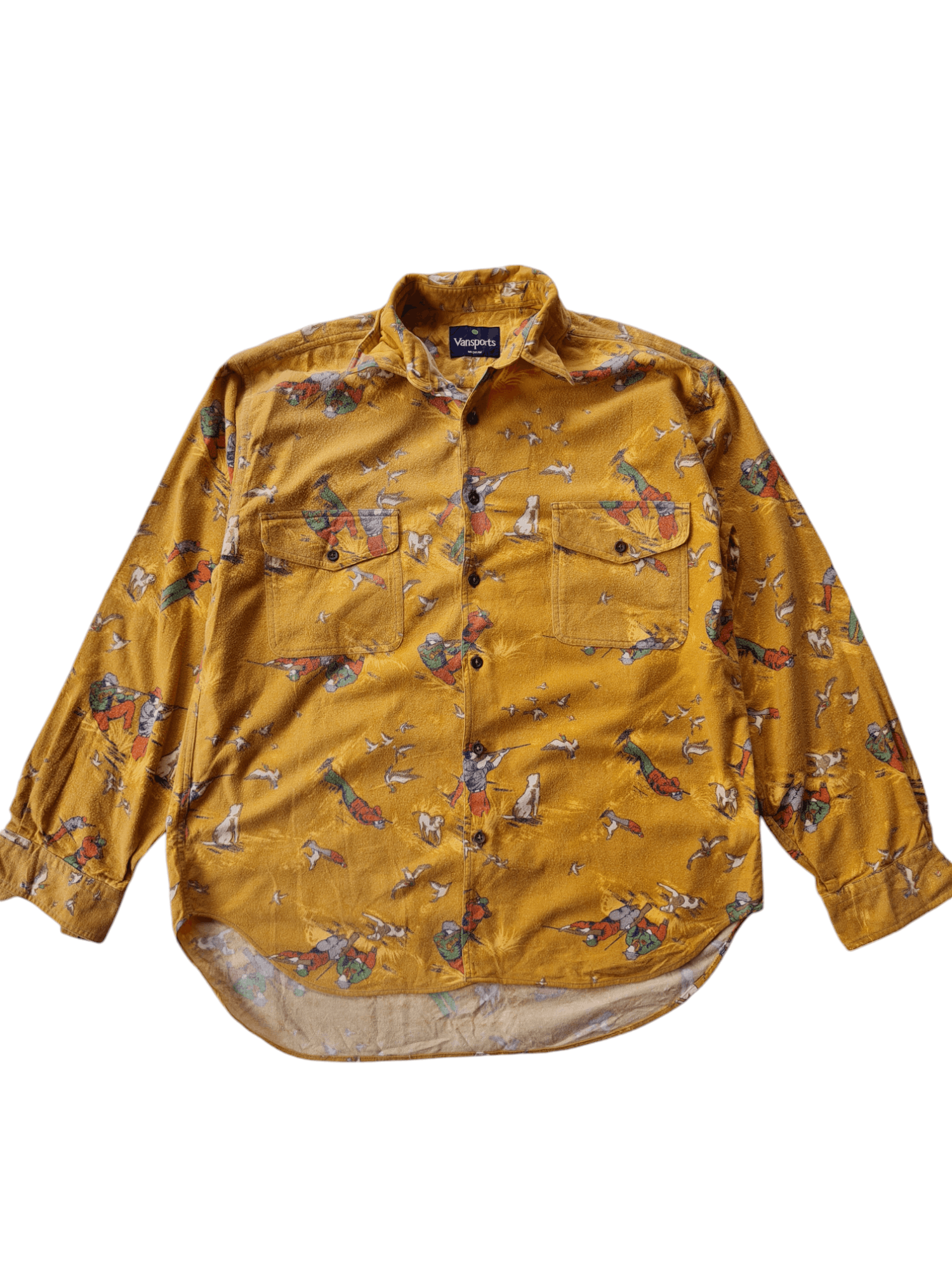 Vintage Vintage Vansport Jacket Button Up Overprint Size US M / EU 48-50 / 2 - 1 Thumbnail