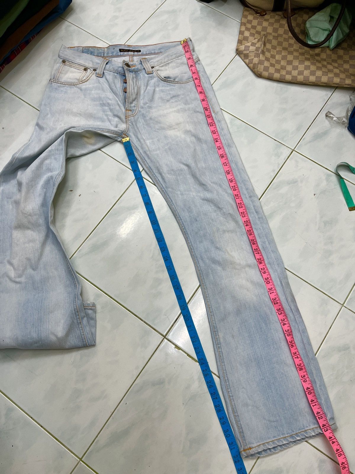 Nudie Jeans 🔥🔥🔥STEALS NUDIE JEANS DENIM Size US 31 - 19 Thumbnail
