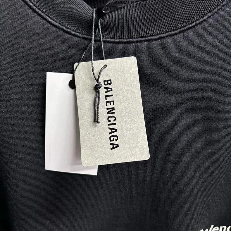 Balenciaga Balenciaga Black Embroidered Balenciaga Logo Sweatshirt-25 Size US S / EU 44-46 / 1 - 5 Thumbnail
