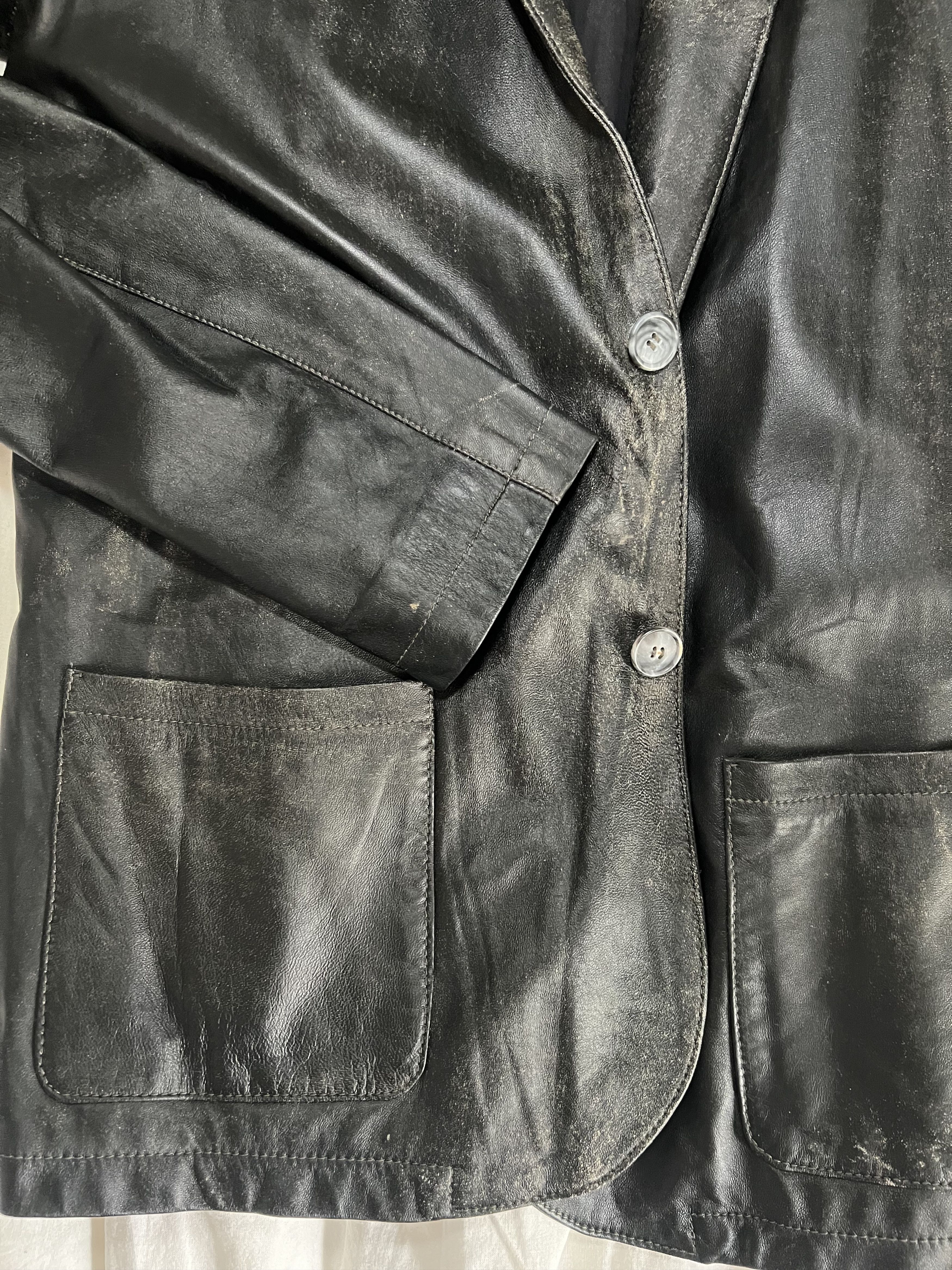 Giorgio Brato Giorgio Brato worn leather jacket sz 50 Size US M / EU 48-50 / 2 - 6 Thumbnail